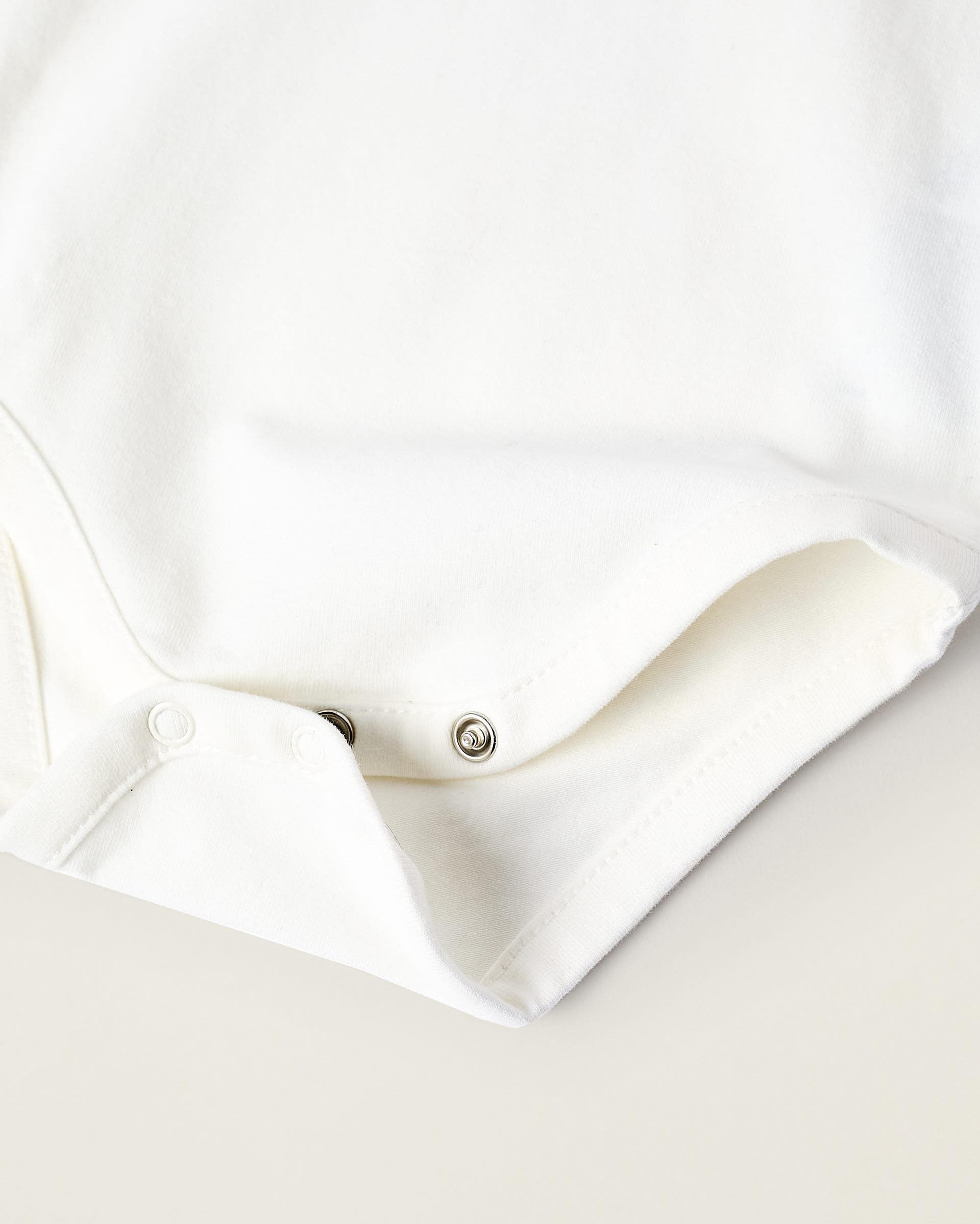 Pack de 2 bodies de bebé con cuello babero con automáticos - Zippy - Blanco Blanco-2