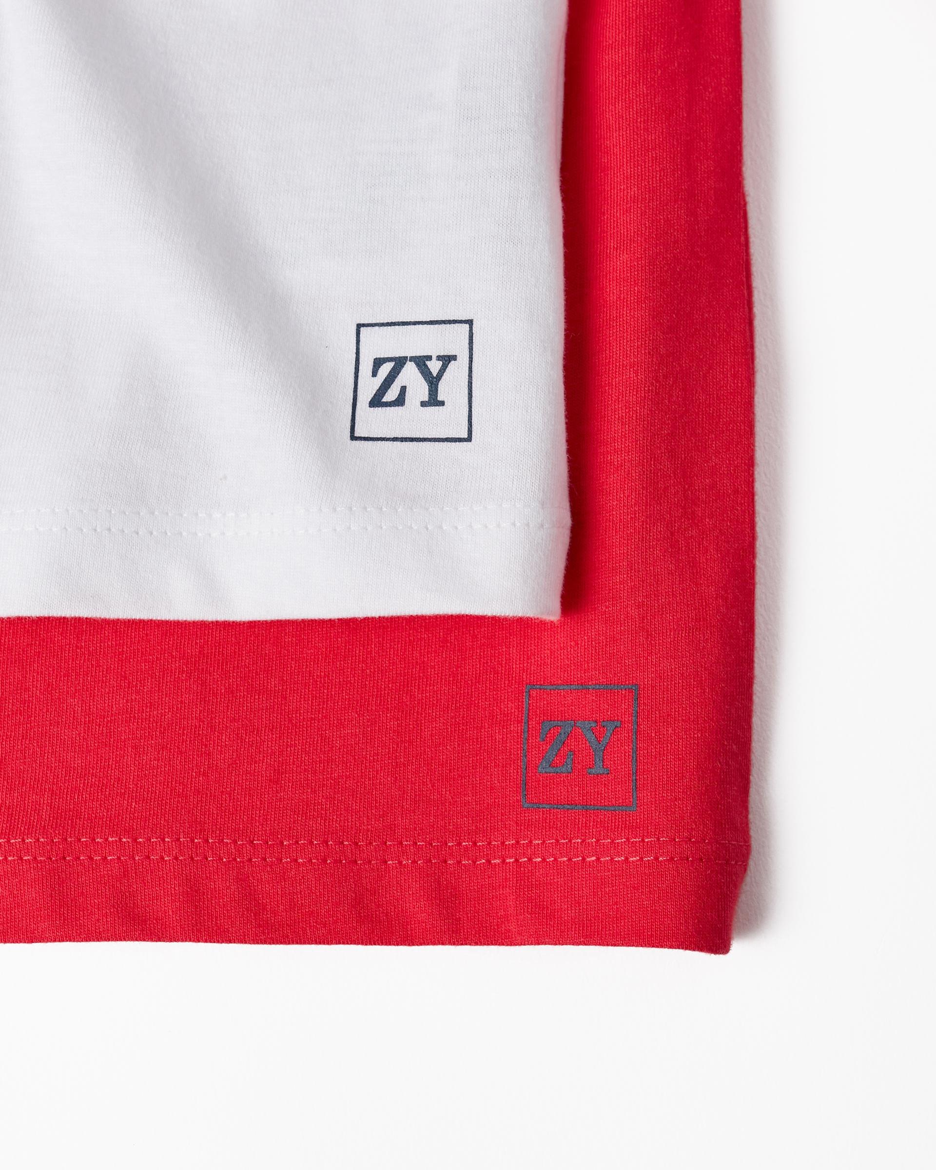Pack de 2 camisetas de bebé niño 100% algodón logo estampado - Zippy - Rojo / Blanco Rojo / Blanco-3