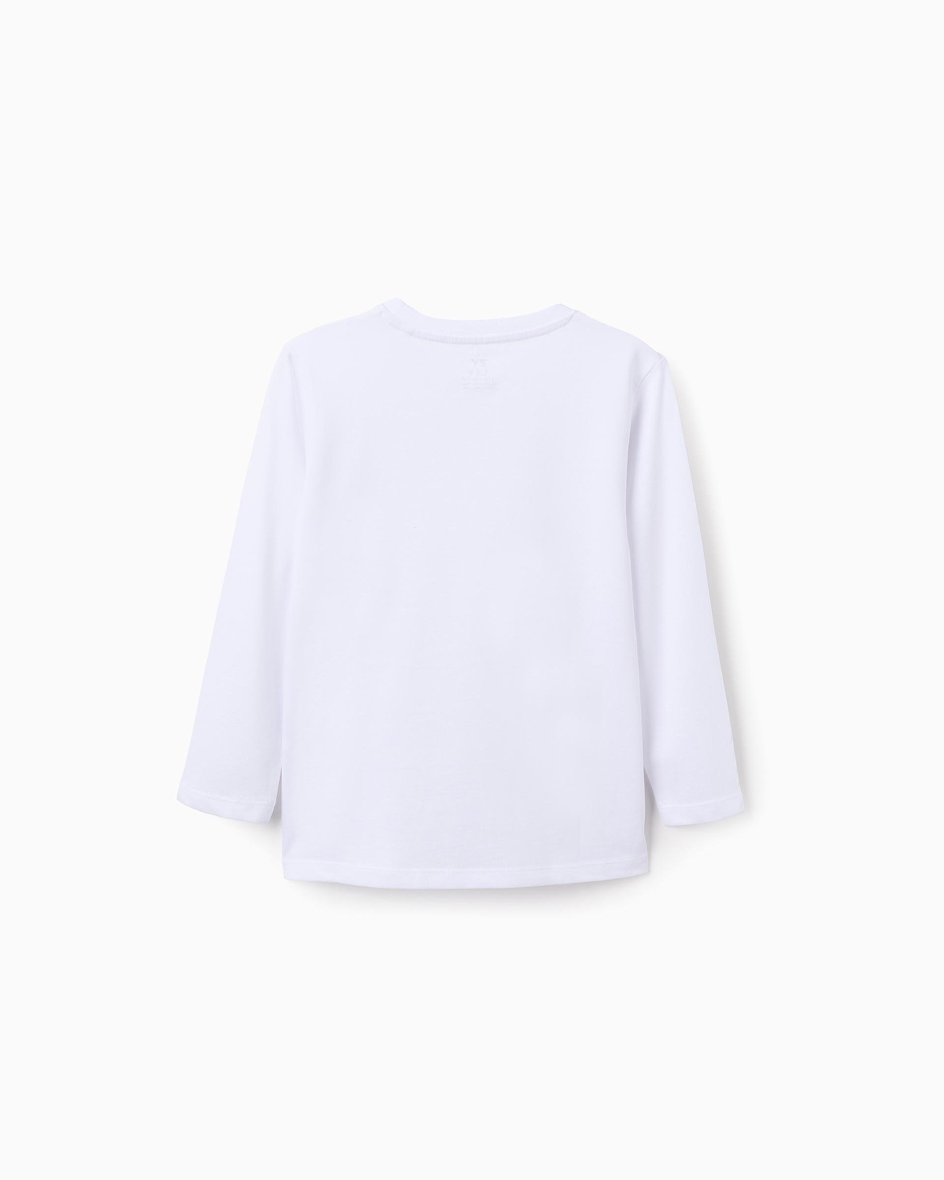 Imagen 2 de Pack de 2 camisetas de niño 100% algodón logo estampado - Zippy - Blanco Blanco
