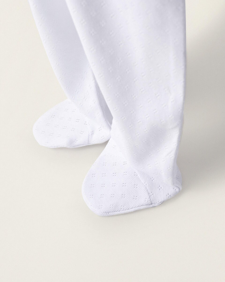 Pack de polainas de bebé con pies algodón pointelle · Zippy · El