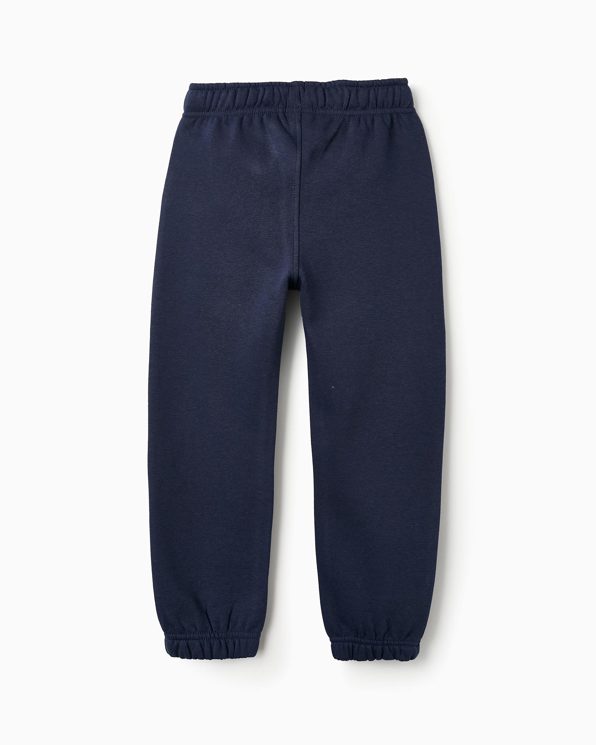 Pack de 2 pantalones deportivos de niño con cintura ajustable - Zippy - Azul marino Azul marino-2