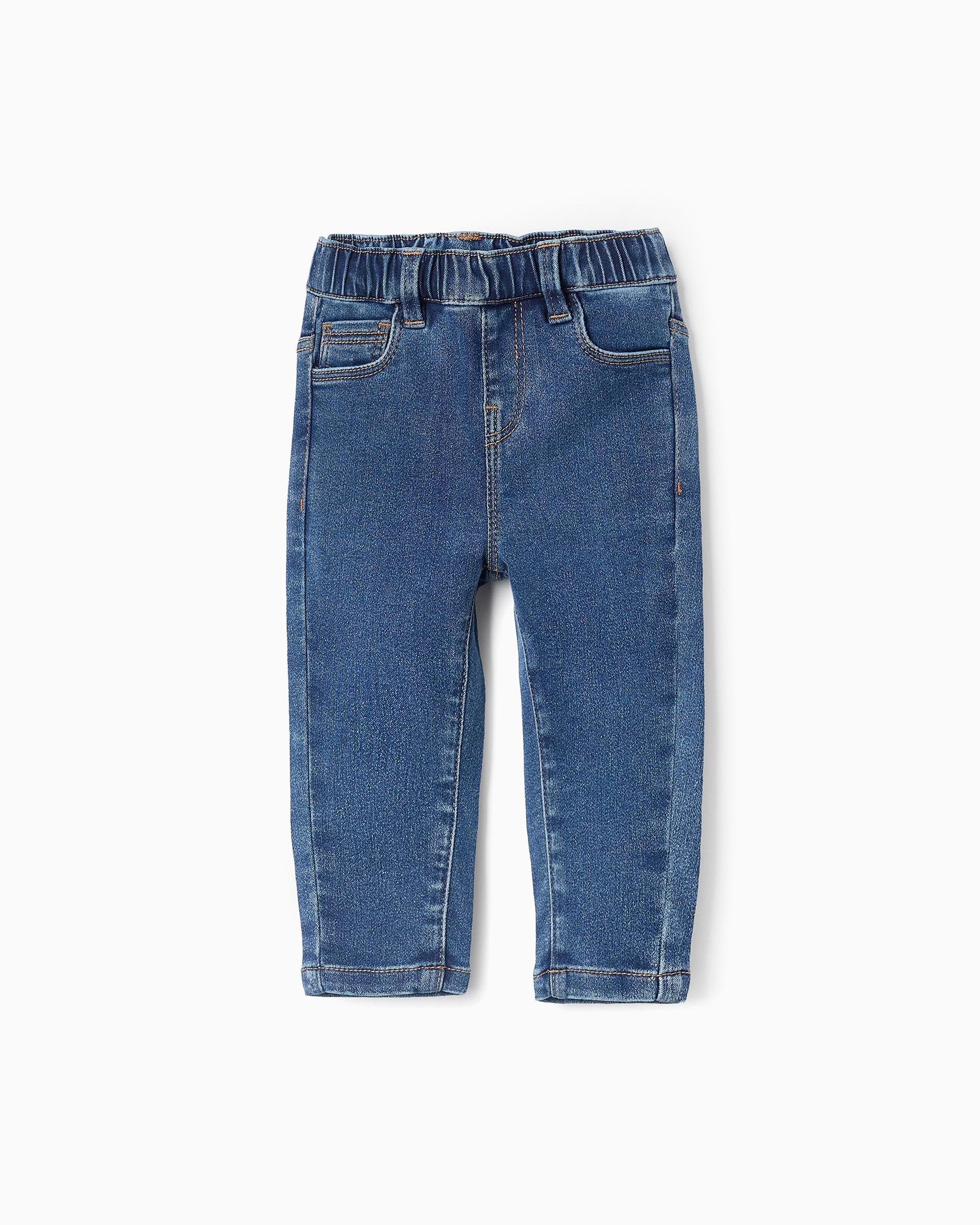 Vaquero de bebé con cintura elástica y ajustable - Zippy - Azul denim Azul denim-1