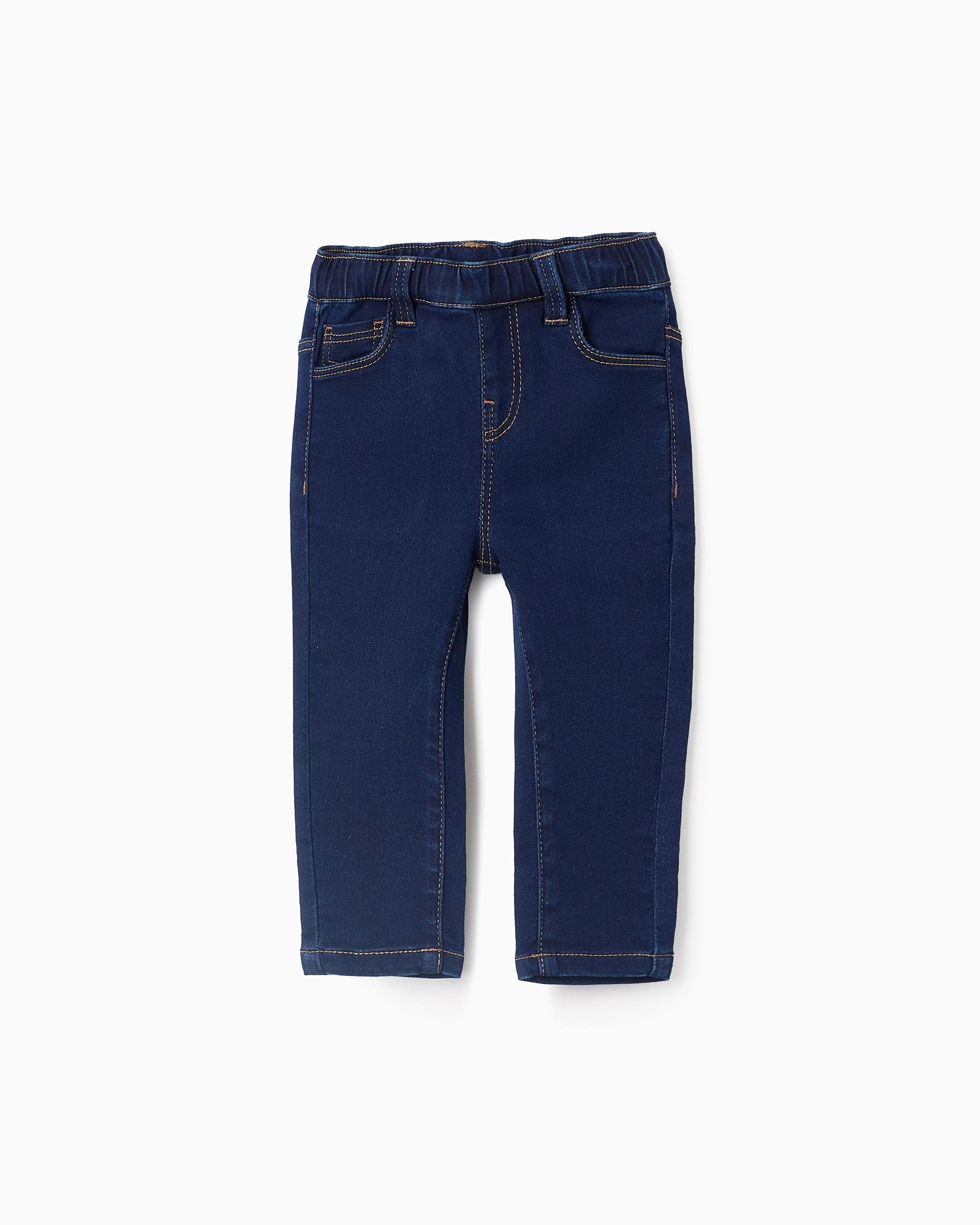 Vaquero de bebé con cintura elástica y ajustable - Zippy - Azul marino Azul marino-1