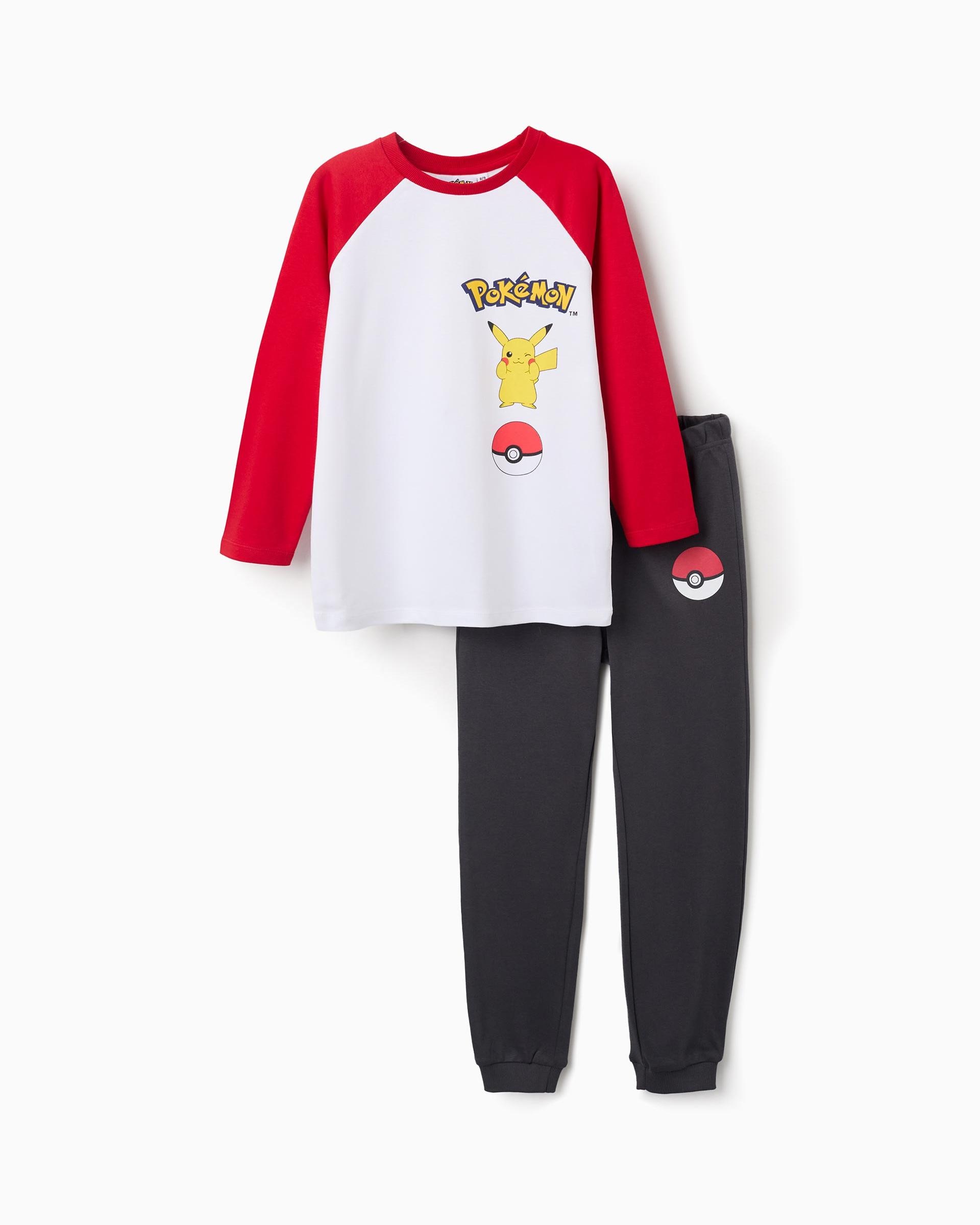Pijama completo de niño 100% algodón y con estampado Pokémon