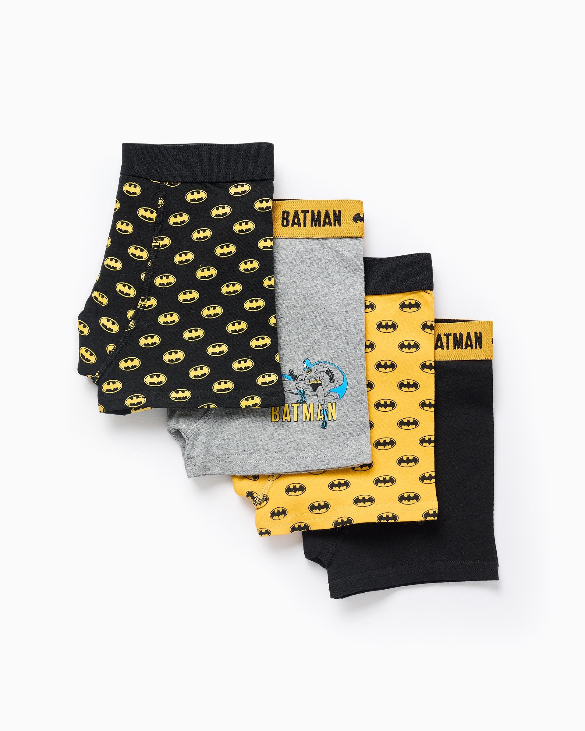 Imagen 0 de Pack de 4 calzoncillos bóxer de niño motivo Batman cintura elástica Multicolor
