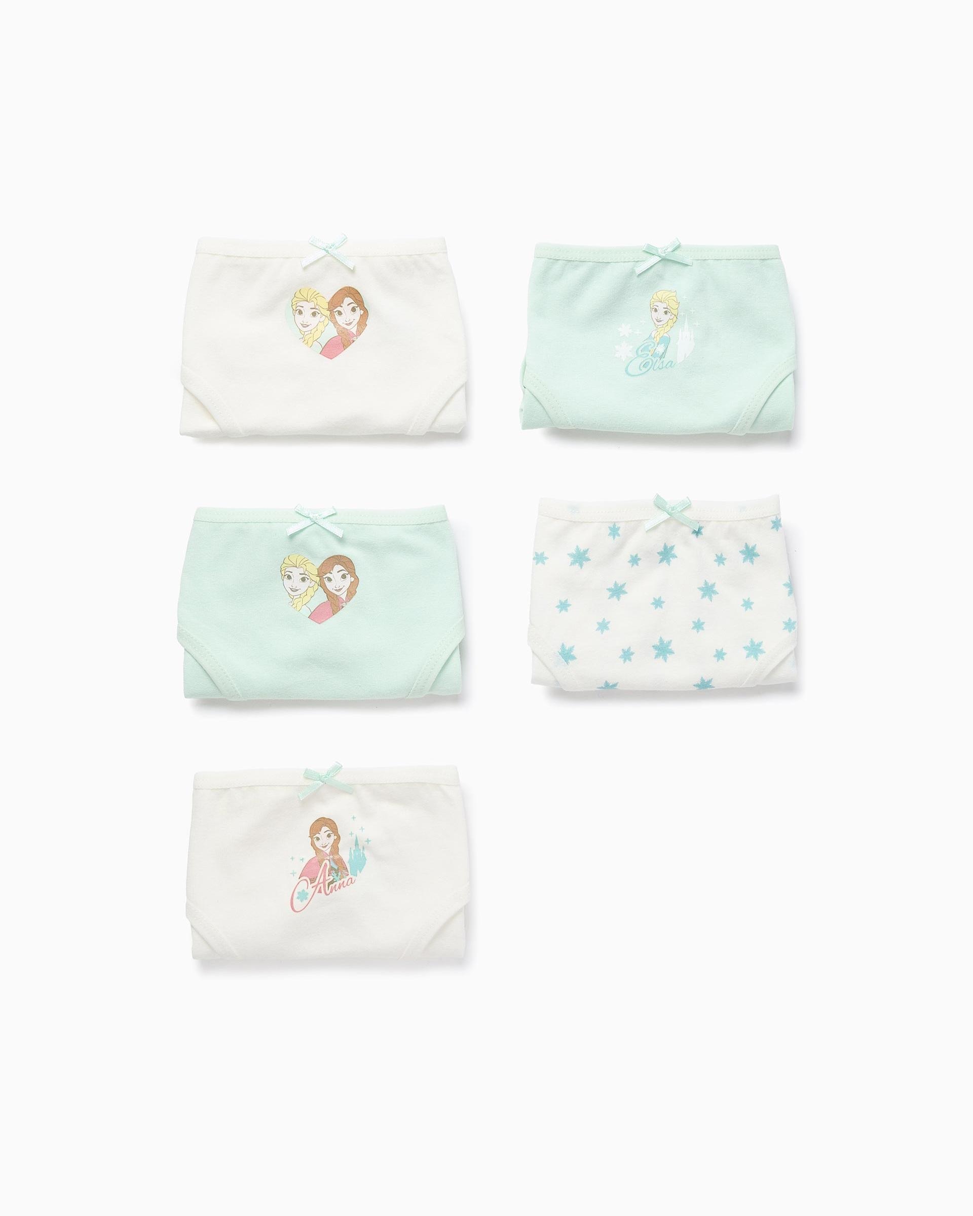 Imagen 0 de Pack de 5 bragas de niña motivo frozen con lacitos Multicolor