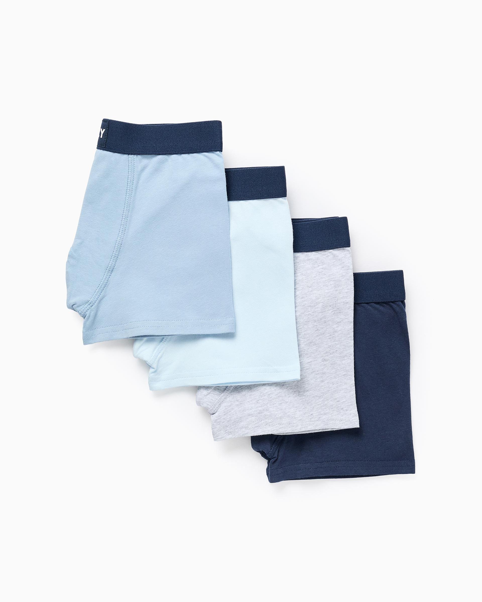 Imagen 1 de Pack de 4 calzoncillos bóxer de niño lisos flexibles - Zippy - Multicolor Multicolor