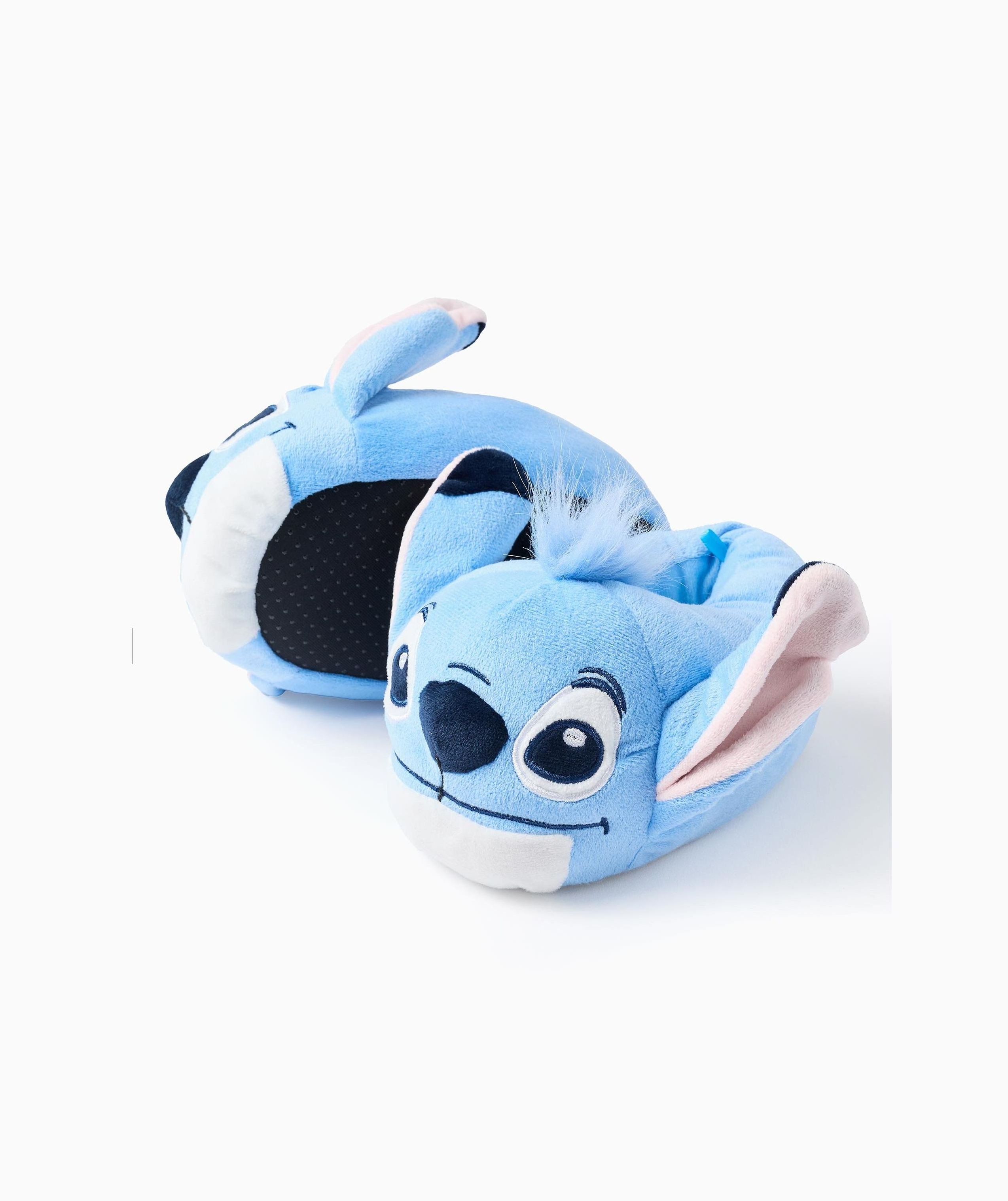 Zapatillas de casa cerradas de niños de peluche con orejas 3d stitch - Zippy - Azul claro Azul claro-2