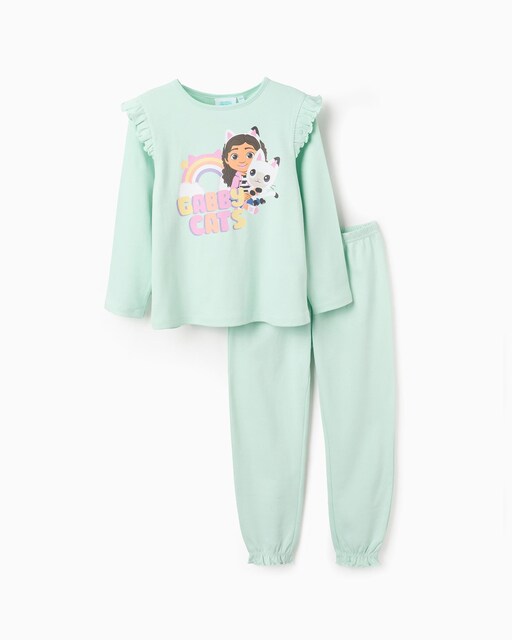 Imagen 0 de Pijama de  niña 100% algodón con volantes y motivo de Gabby