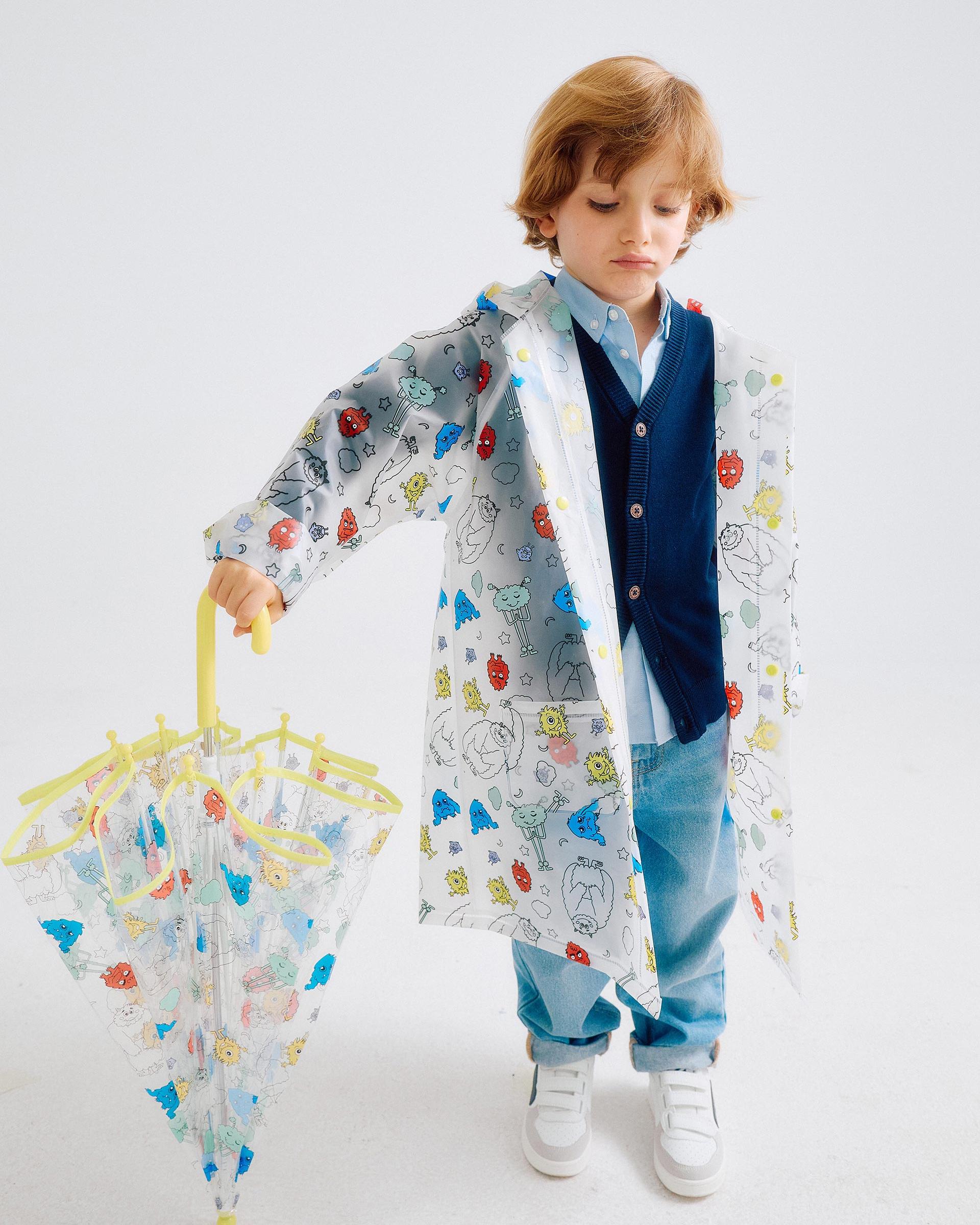 Paragua de niño motivo emociones y con cierre automático - Zippy - Multicolor Multicolor-2