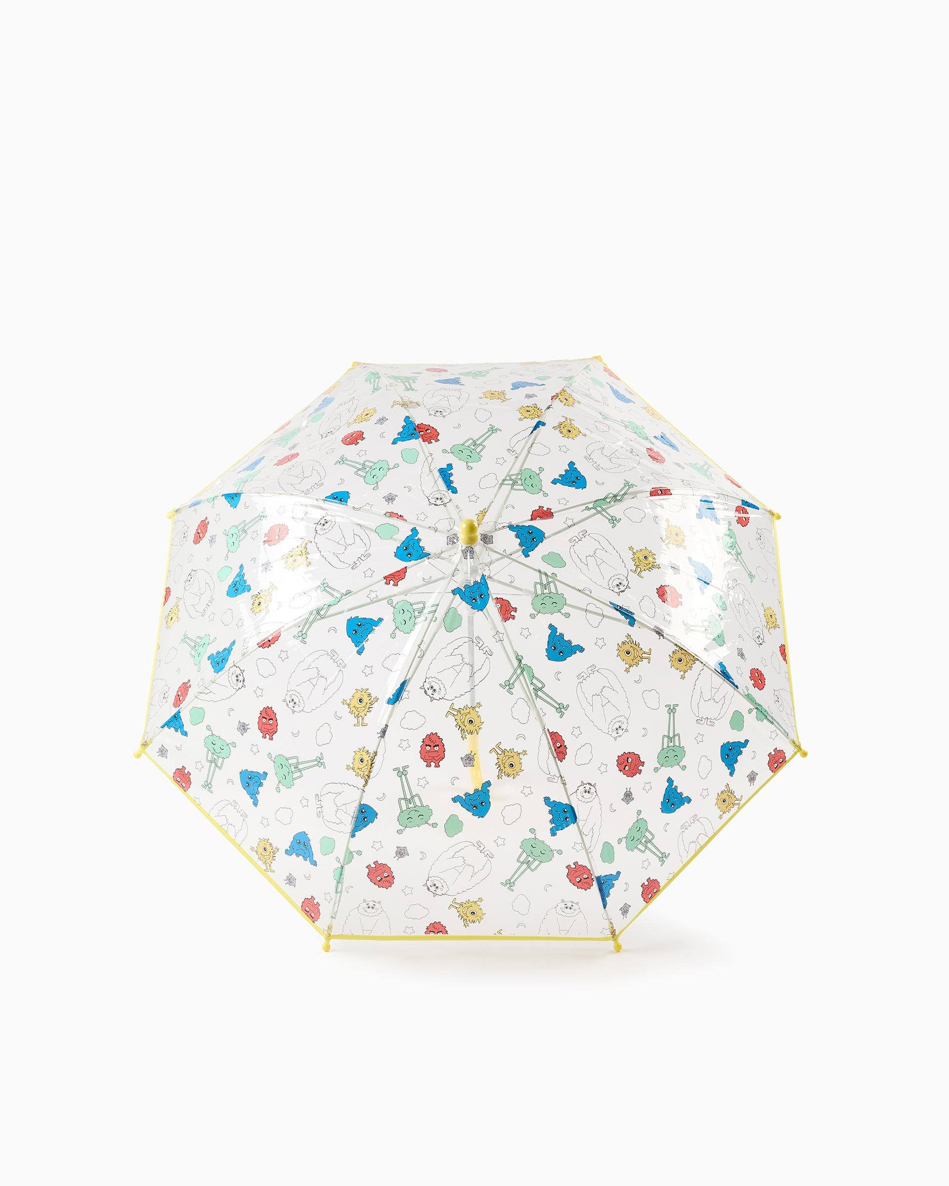 Paragua de niño motivo emociones y con cierre automático - Zippy - Multicolor Multicolor-3