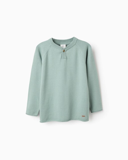 Imagen 0 de Jersey de bebé niño de punto con botón