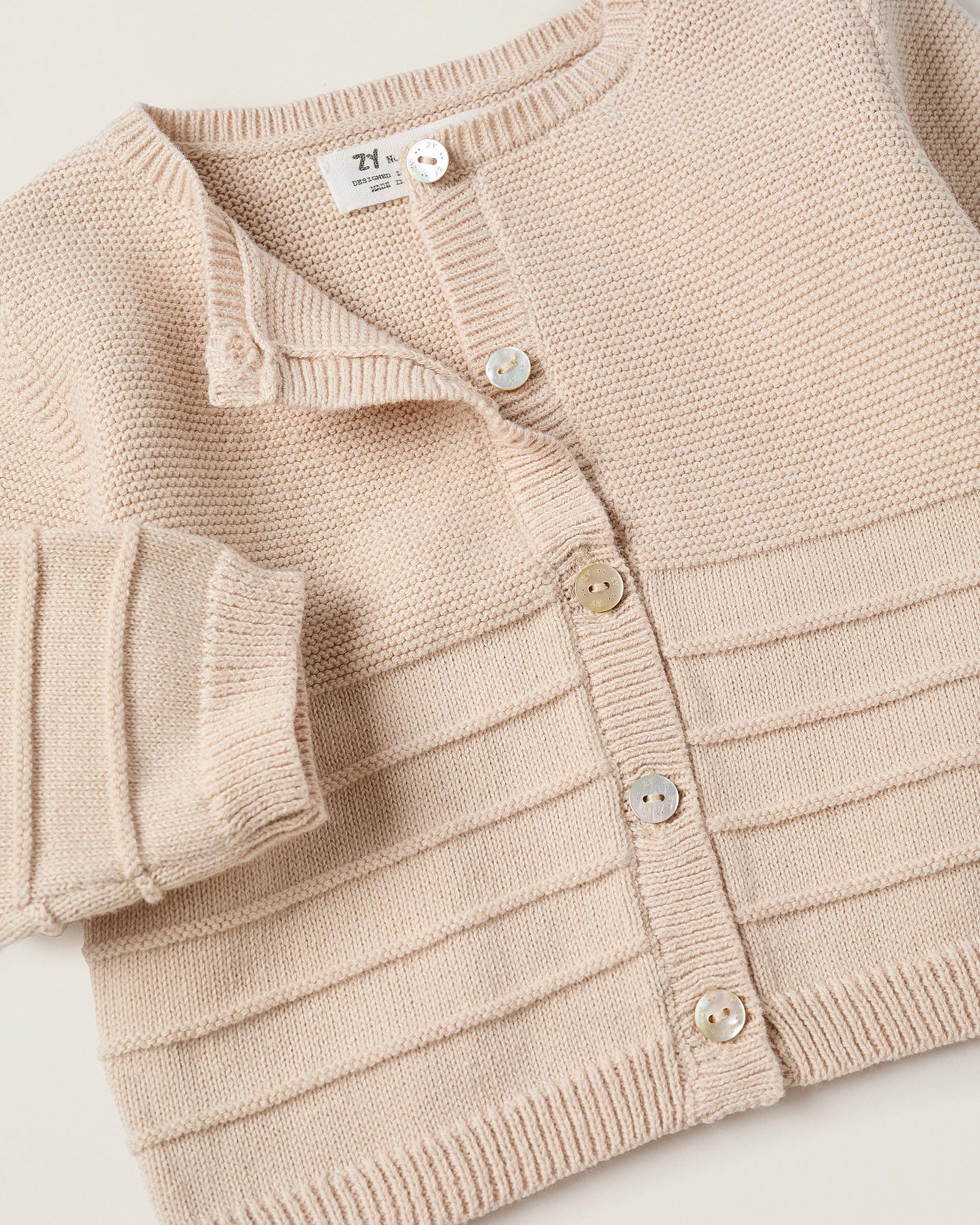 Conjunto de bebé de punto 100 % algodón de 3 piezas - Zippy - Beige Beige-3