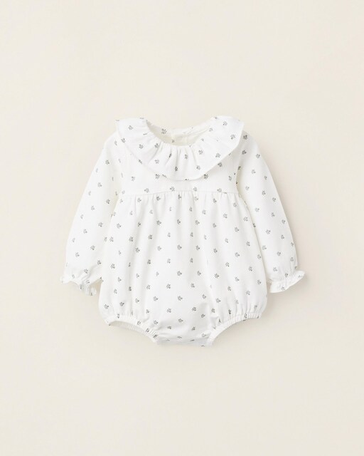 Imagen 0 de Body de bebé niña floral con volantes