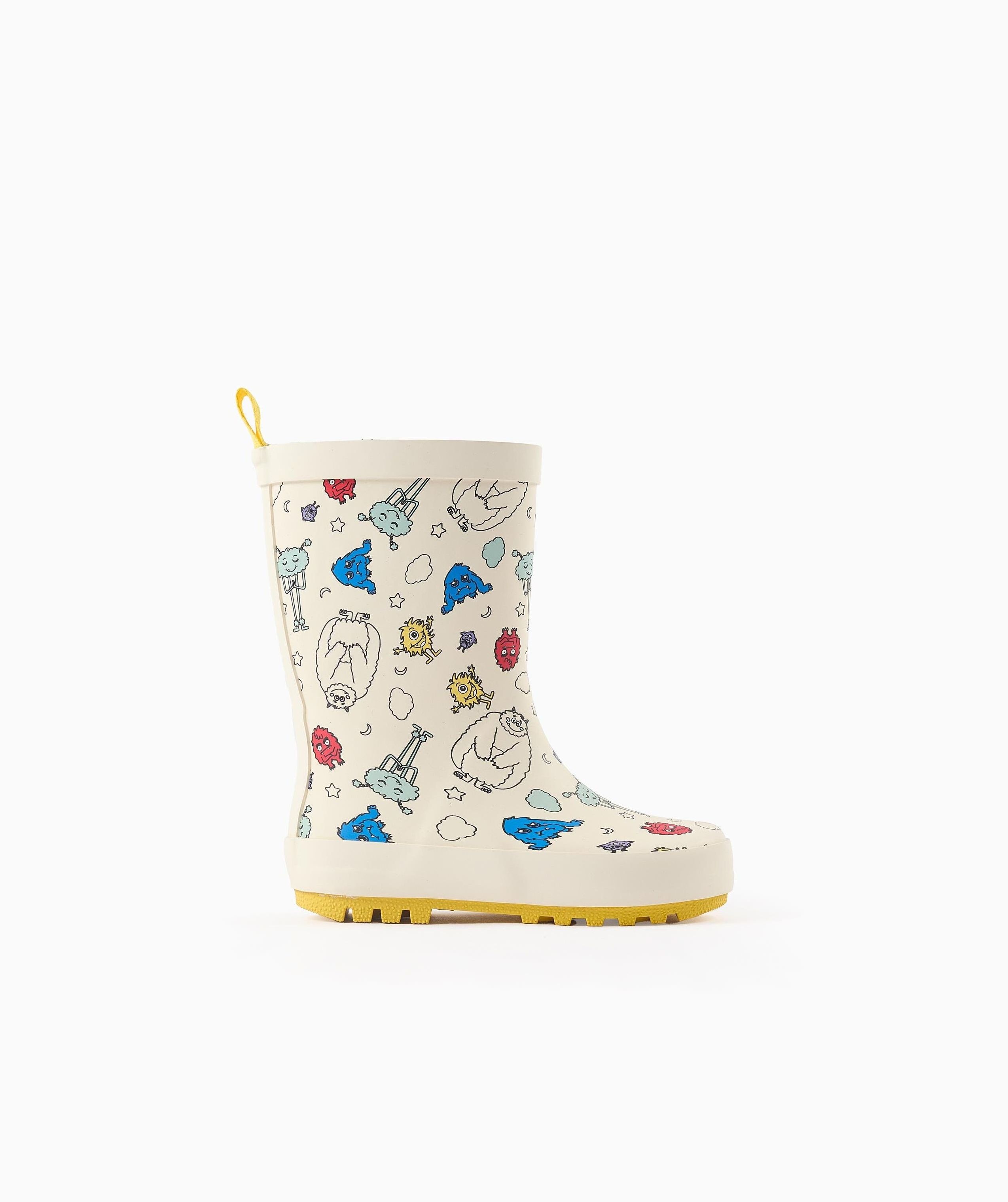 Botas de agua para niños con motivo monstruos de las emociones - Zippy - Blanco Blanco-1