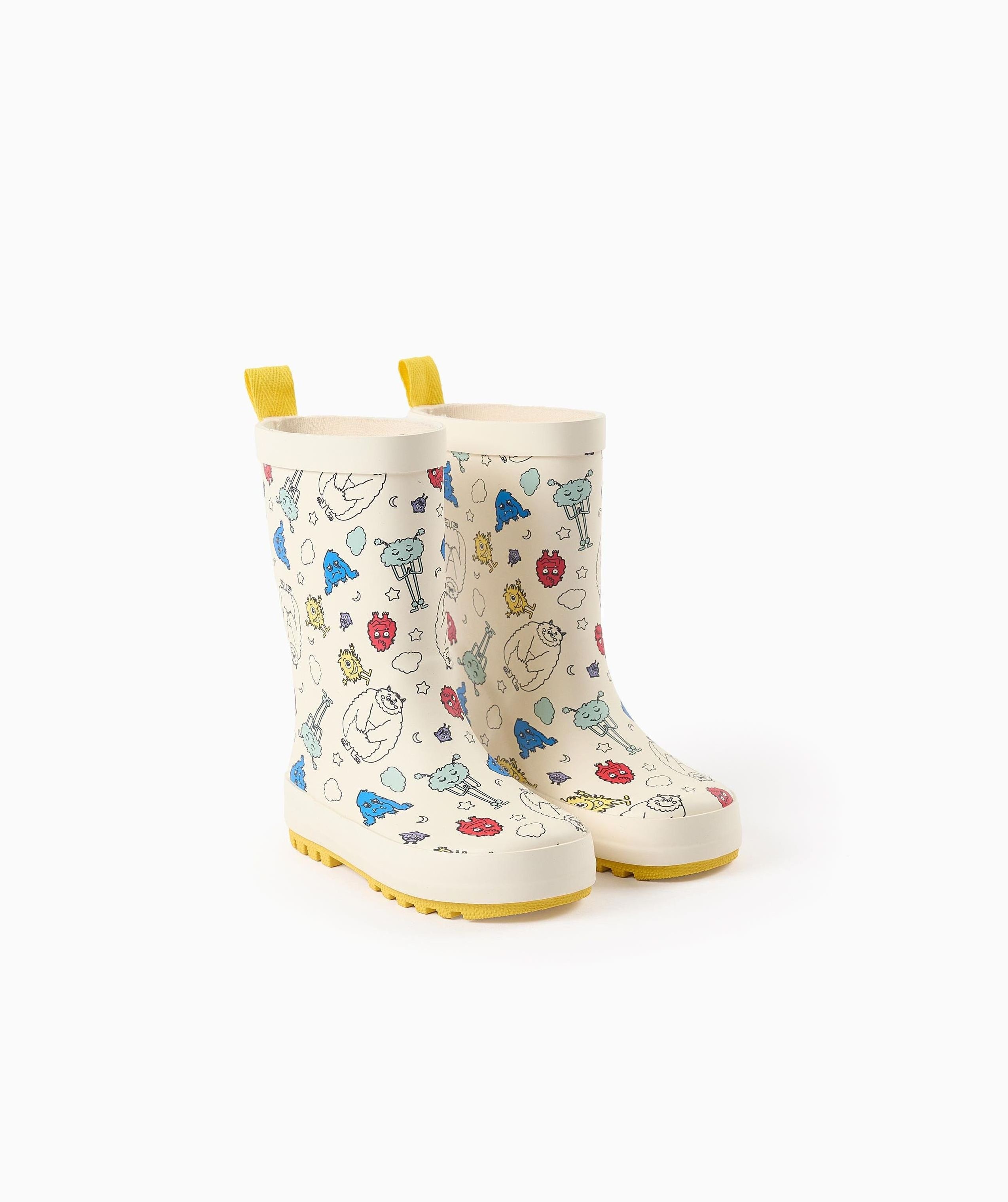 Botas de agua para niños con motivo monstruos de las emociones - Zippy - Blanco Blanco-2