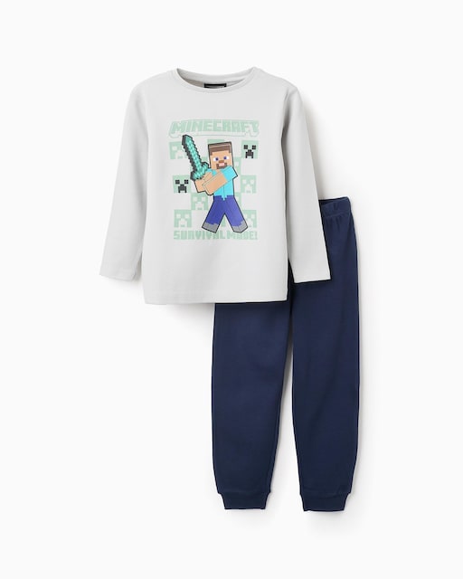 Imagen 0 de Pijama de niño en algodón motivo Minecraft