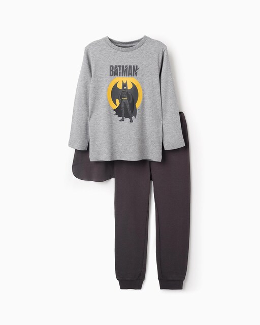 Imagen 0 de Pijama de niño largo con capa extraíble motivo Batman