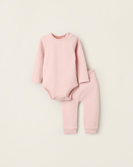 Imagen 0 de Pijama de bebé niña 2 piezas de canalé