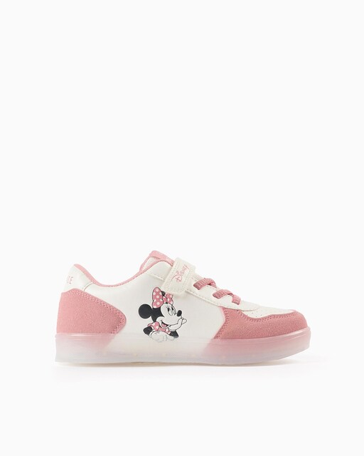 Imagen 0 de Zapatillas bajas de niña con luces y motivo Minnie
