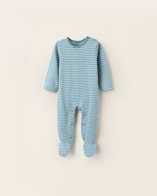 Imagen 0 de Pijama de bebé niño 100% algodón a rayas