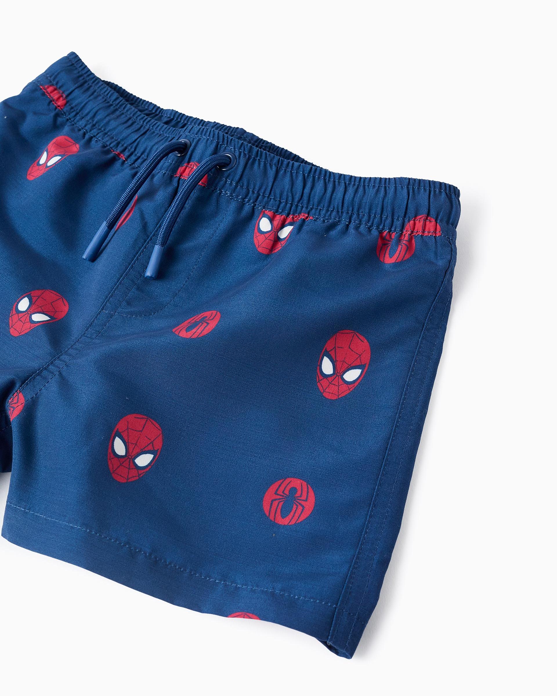 Bañador bermuda de niño con motivo Spider-Man y cordón - Zippy - Azul marino Azul marino-2