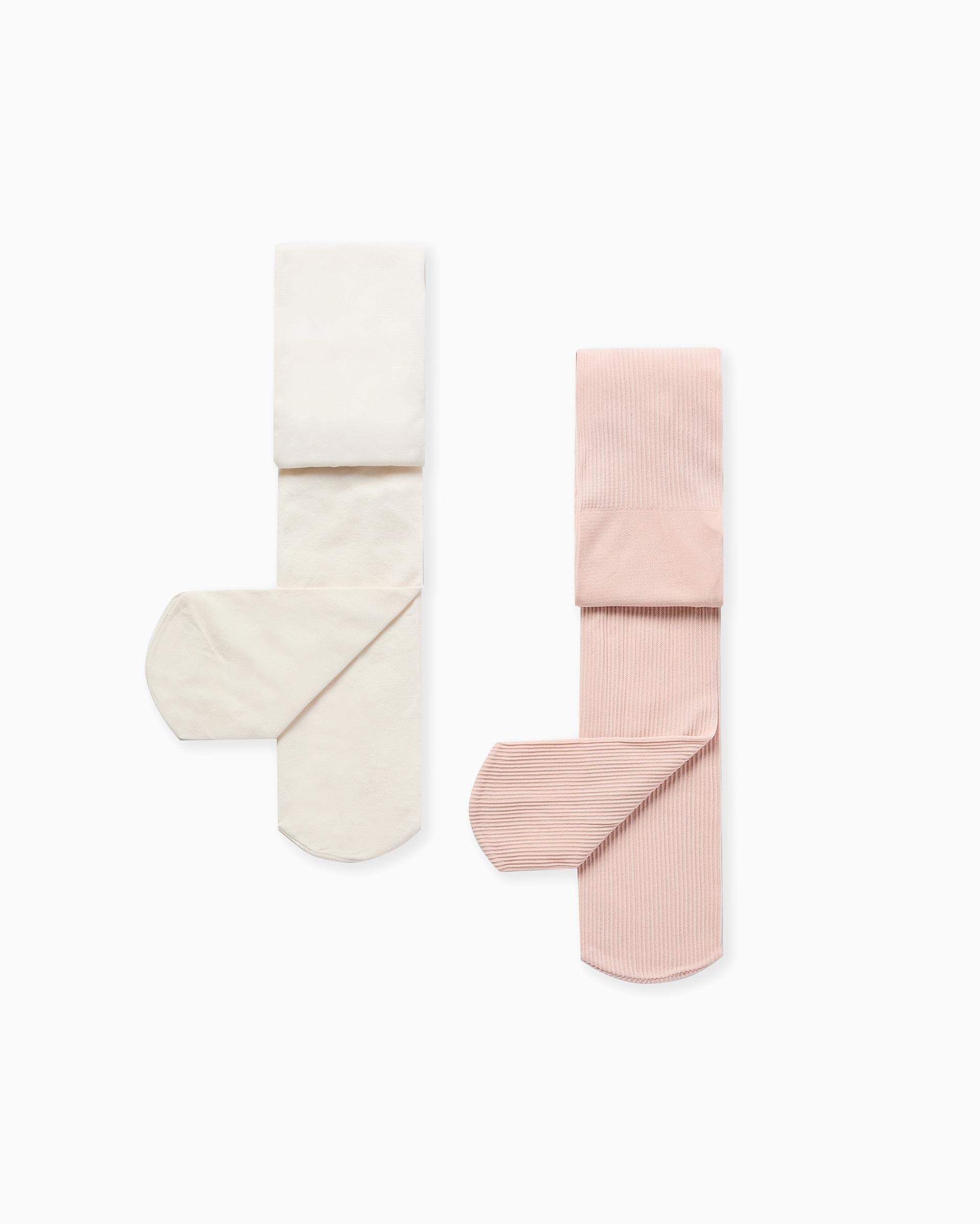 Imagen 0 de Pack de 2 leotardos de bebé niña de microfibra Multicolor