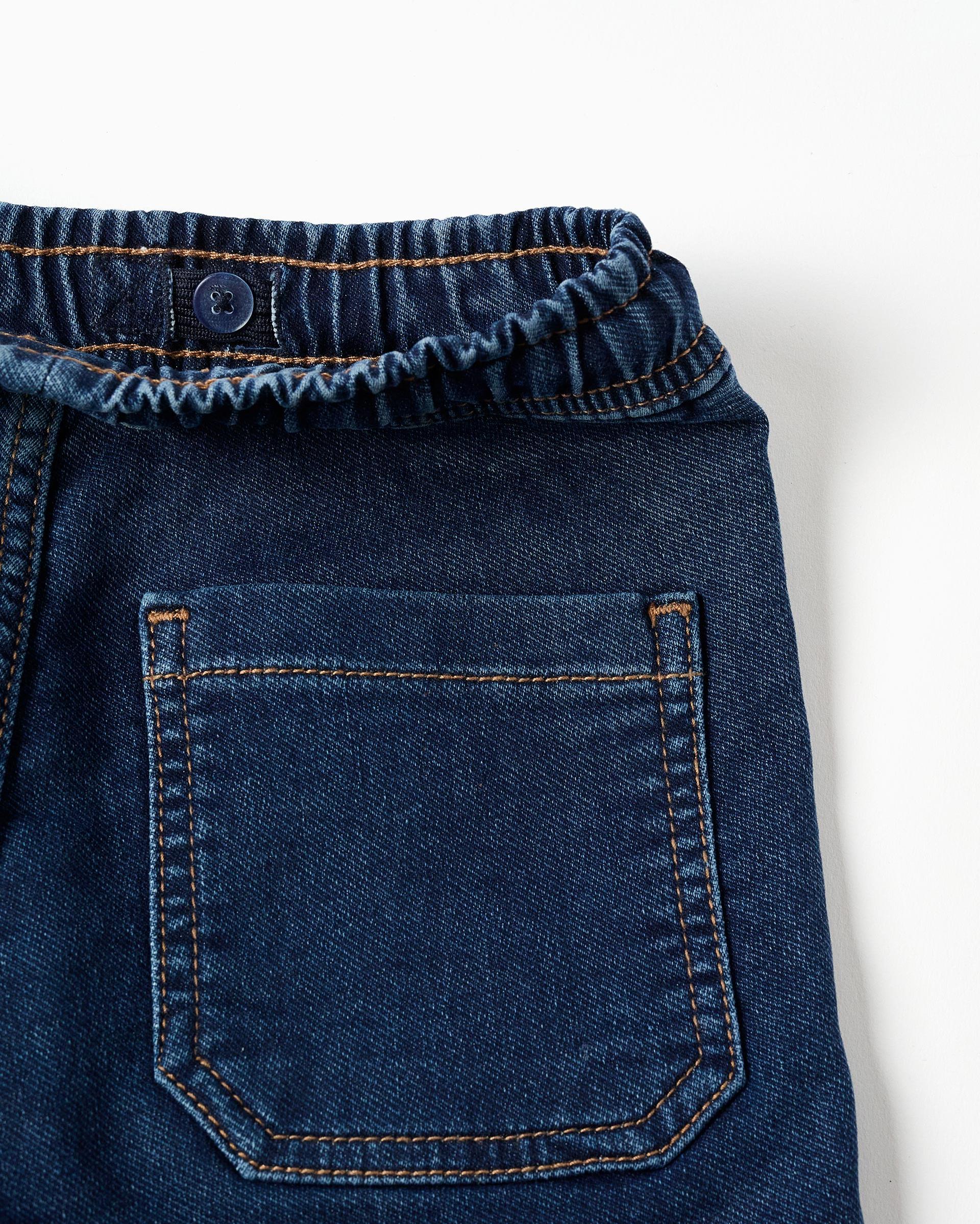 Bermuda de niño vaquera y con cordón - Zippy - Azul Azul denim-2
