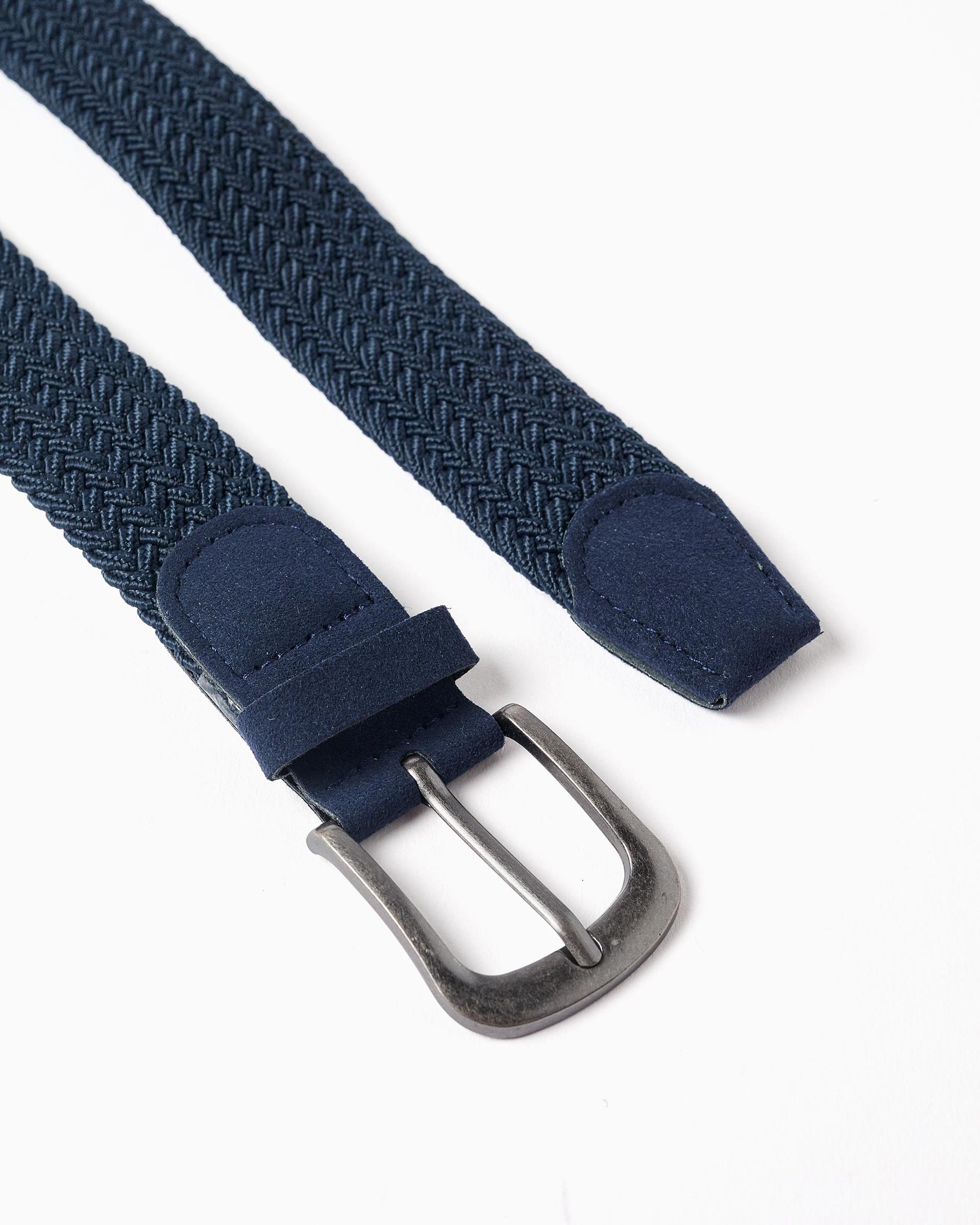 Cinturón de niño trenzado y con hebilla - Zippy - Azul oscuro Azul oscuro-2