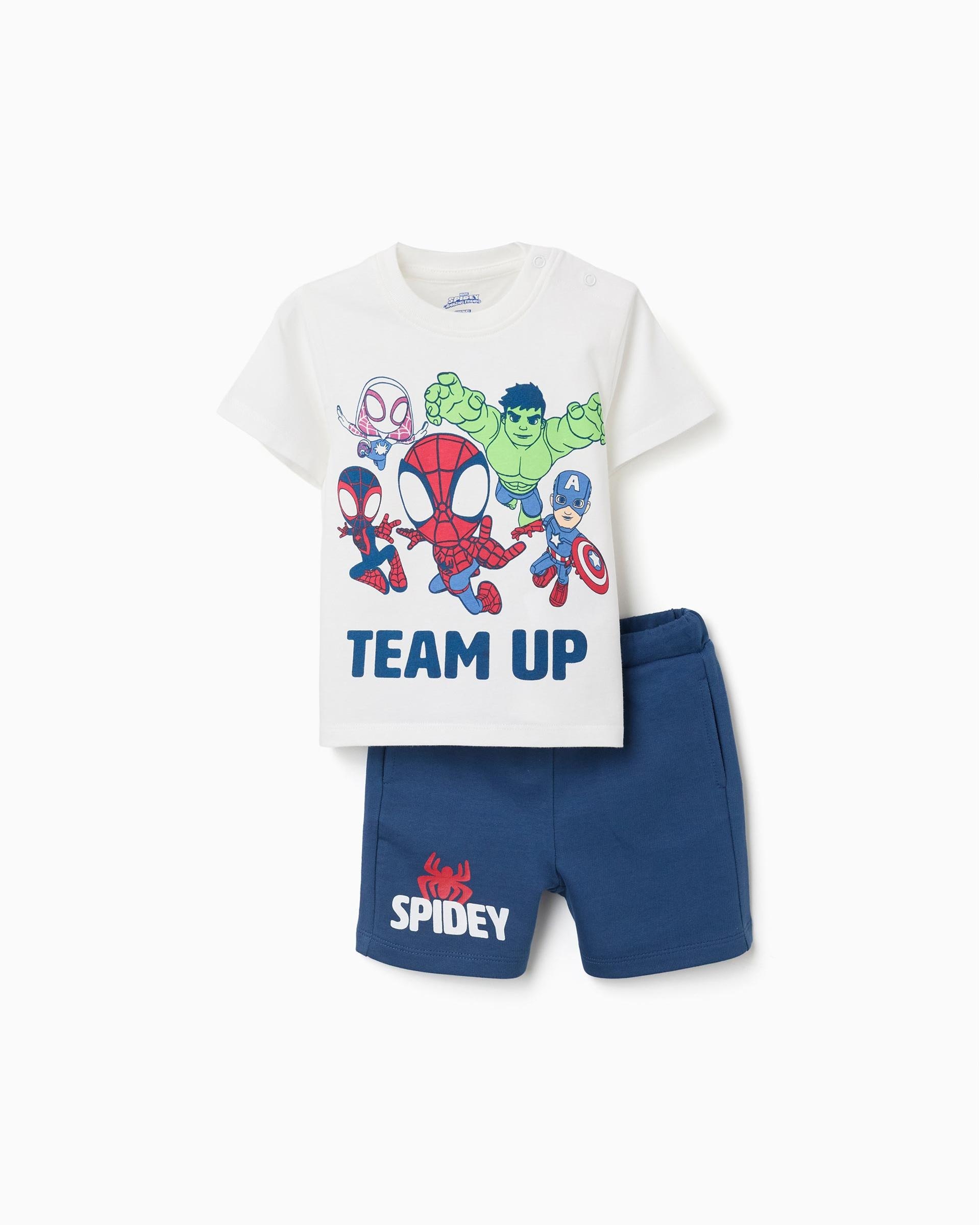 Imagen 0 de Conjunto de niño 100% algodón y con estampado spidey