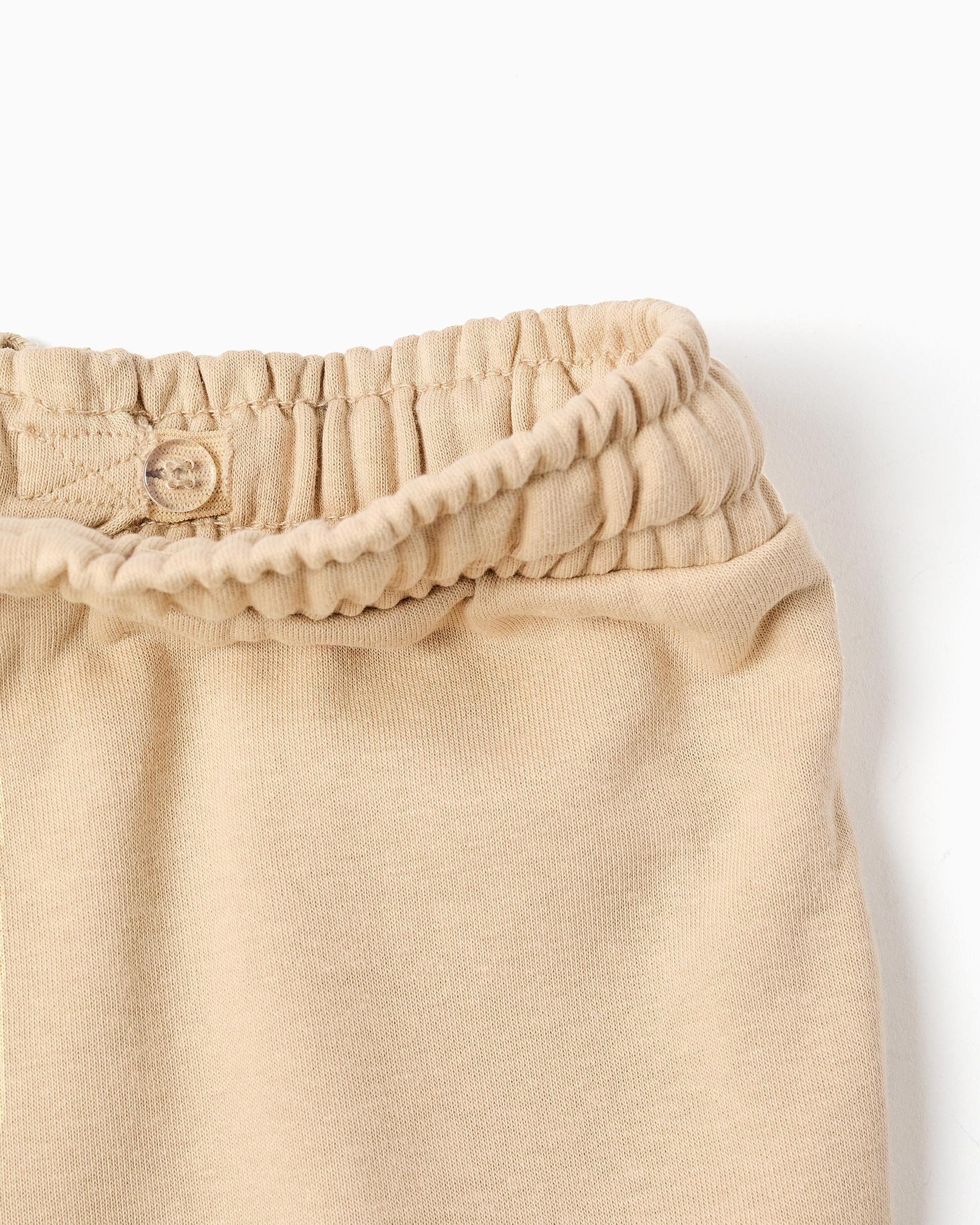 Bermuda de niño con bolsillos cargo y cordón - Zippy - Beige Beige-2
