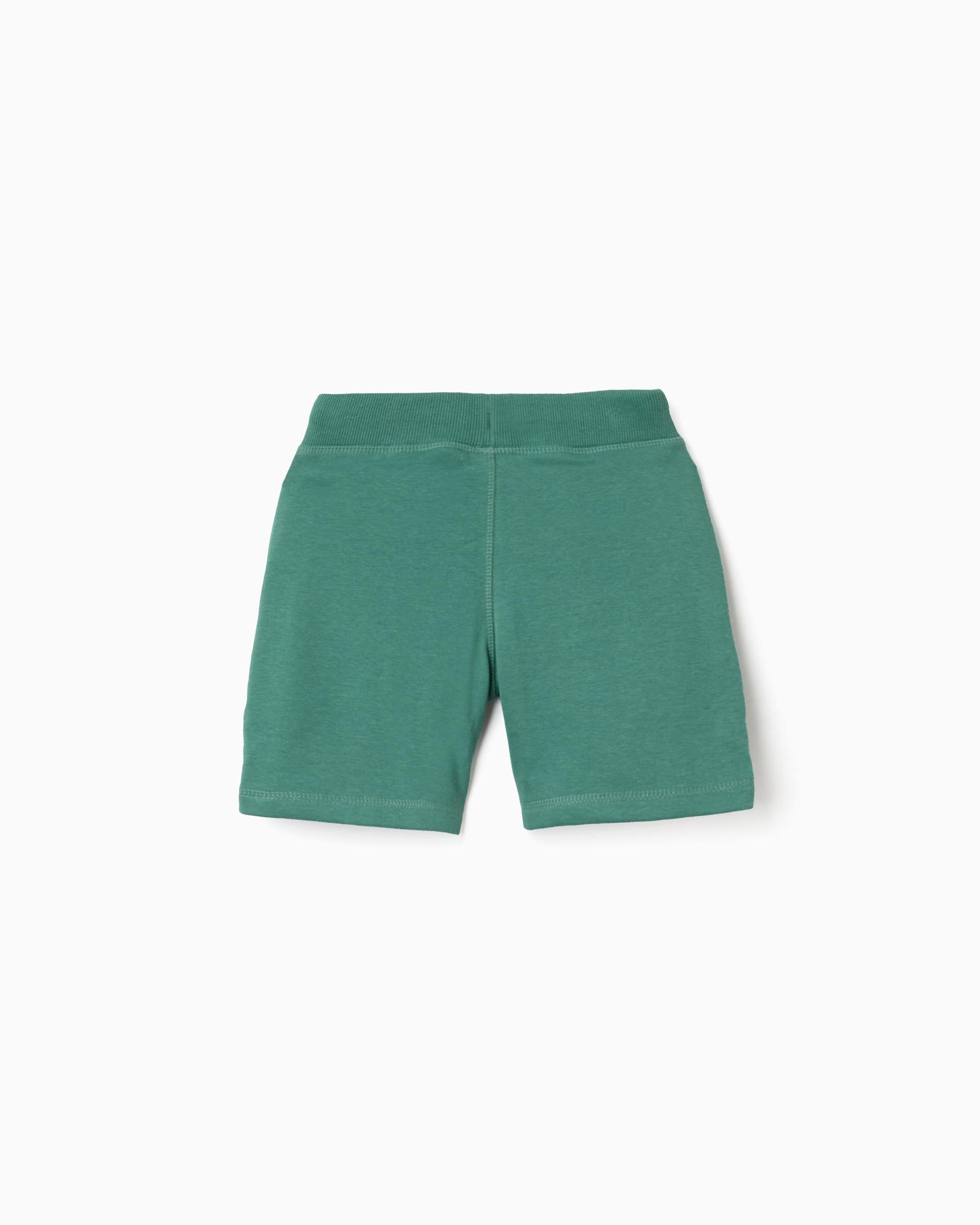 Bermuda de niño con cordón y bolsillos - Zippy - Azul marino Verde oscuro-3