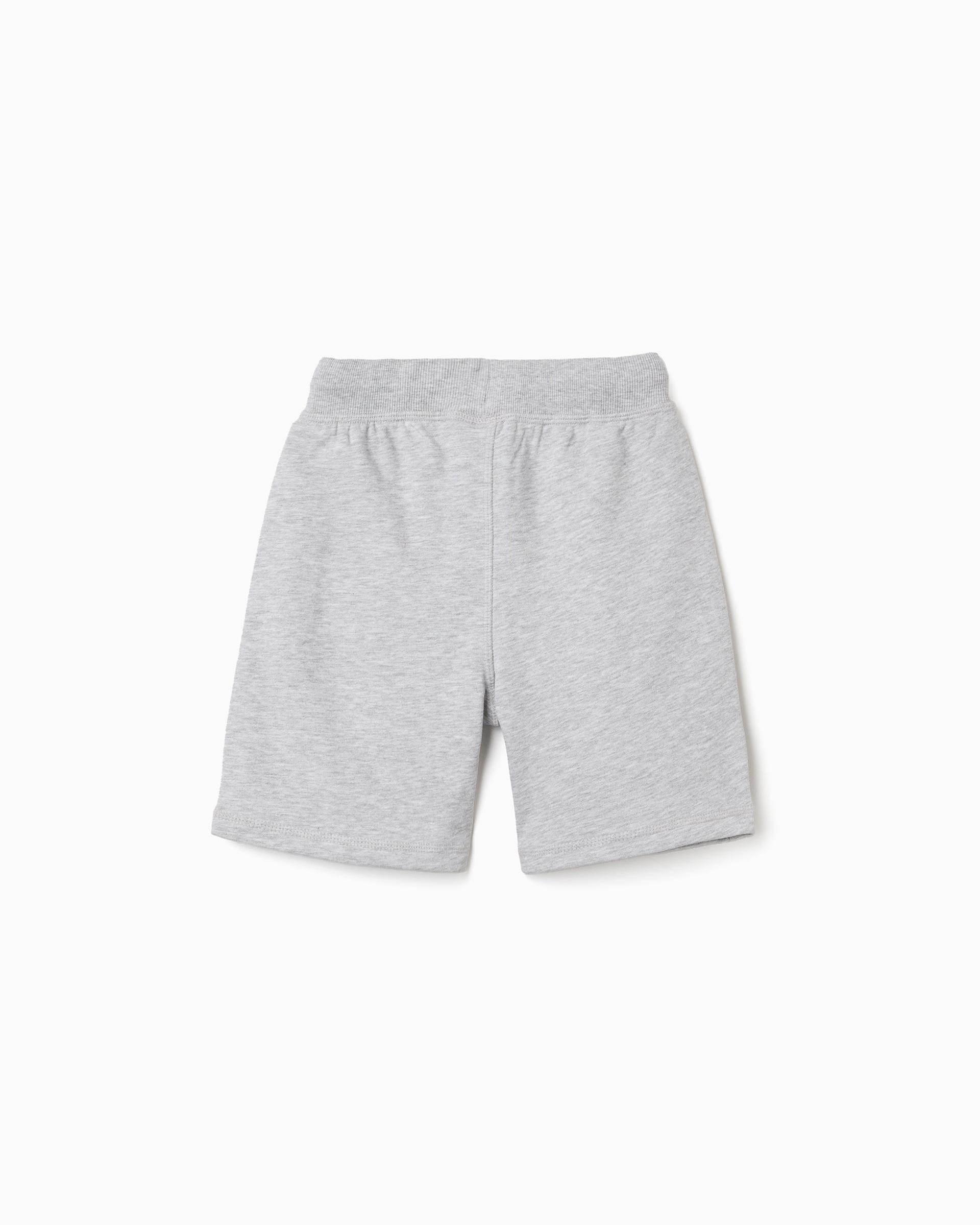 Bermuda de niño con cordón y bolsillos - Zippy - Gris claro Gris claro-3