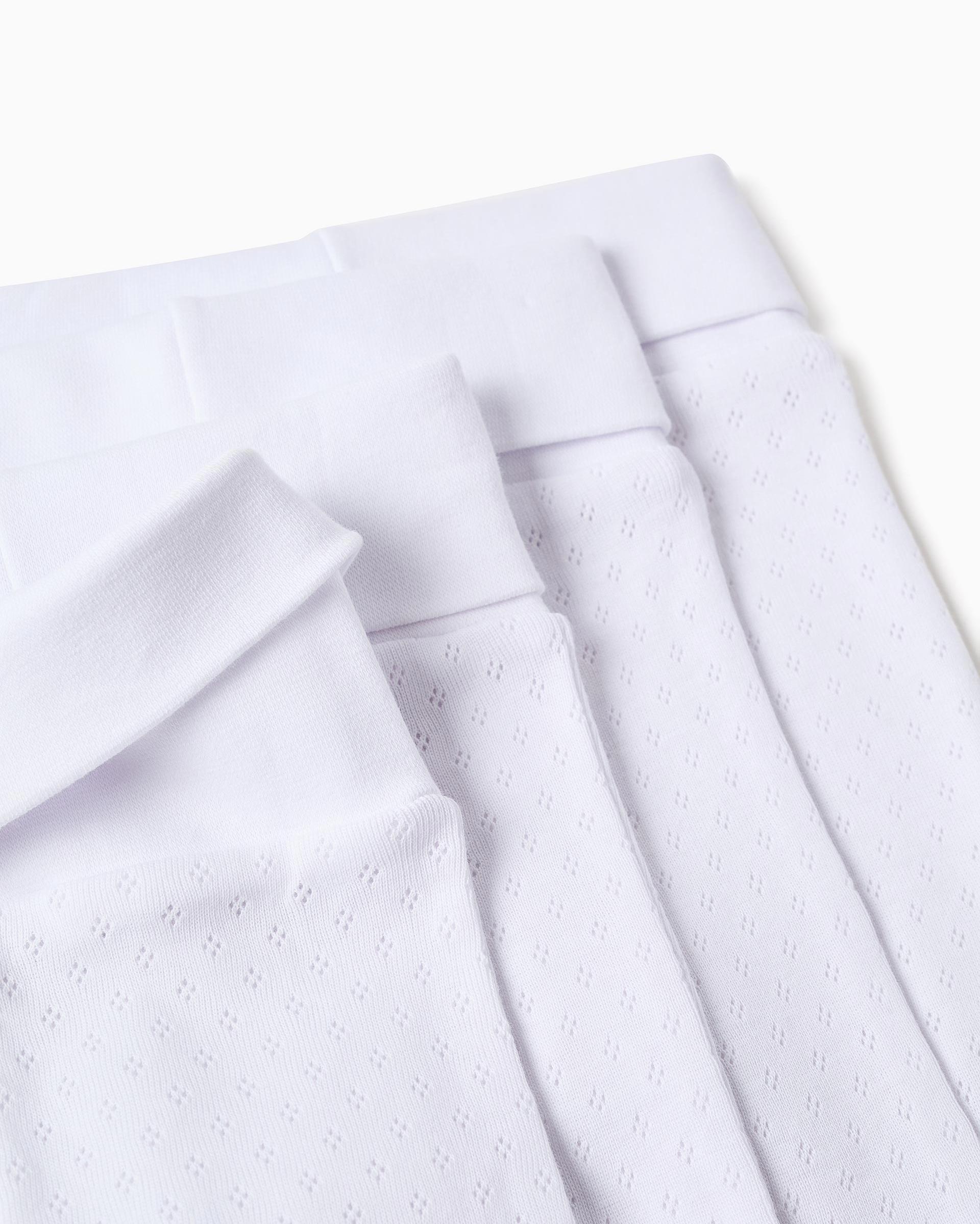 Imagen 4 de Pack de 4 polainas de bebé niña 100% algodón y con pies - Zippy - Blanco Blanco