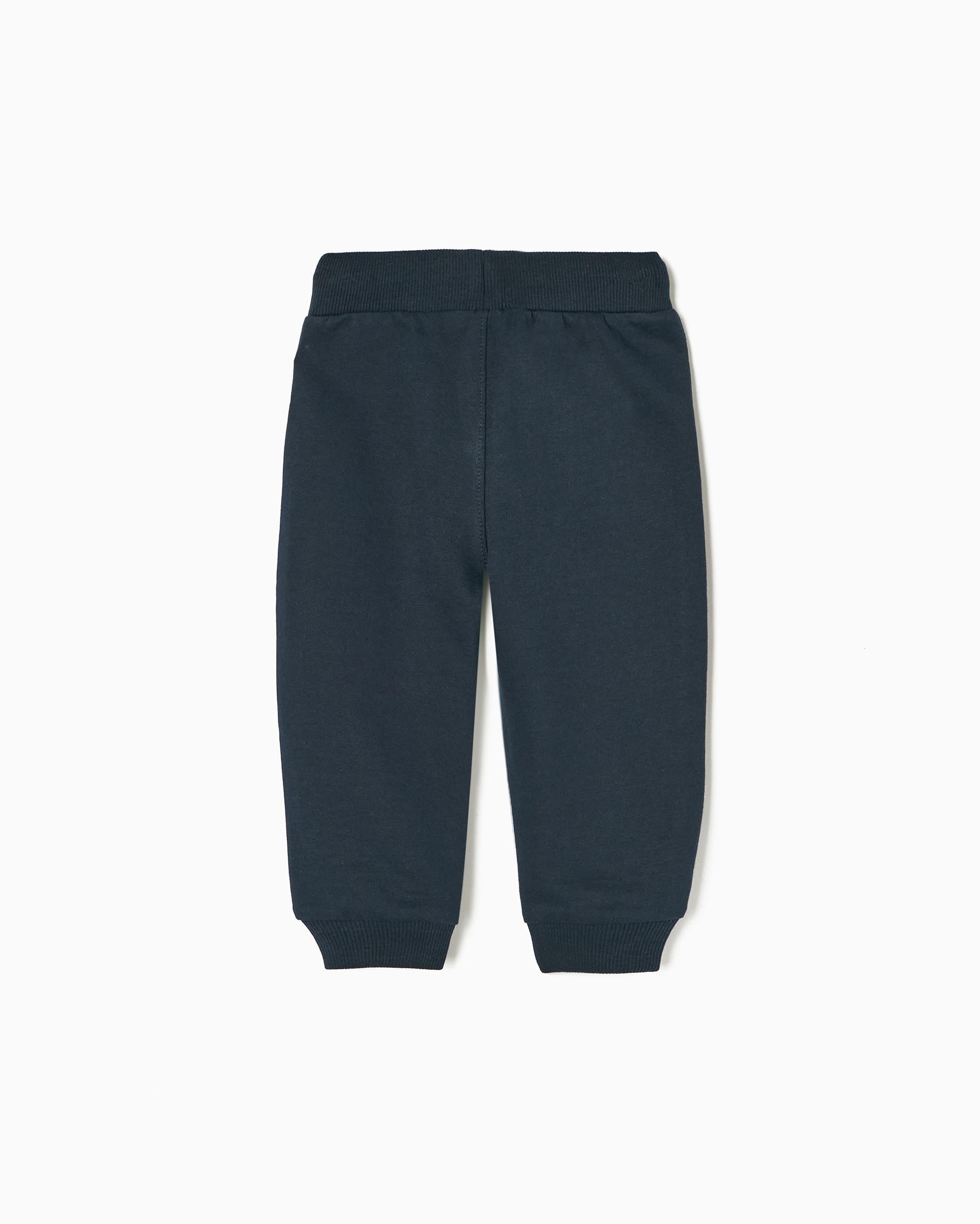 Pantalón deportivo de bebé con cintura ajustable y cordón - Zippy - Azul marino Azul marino-2