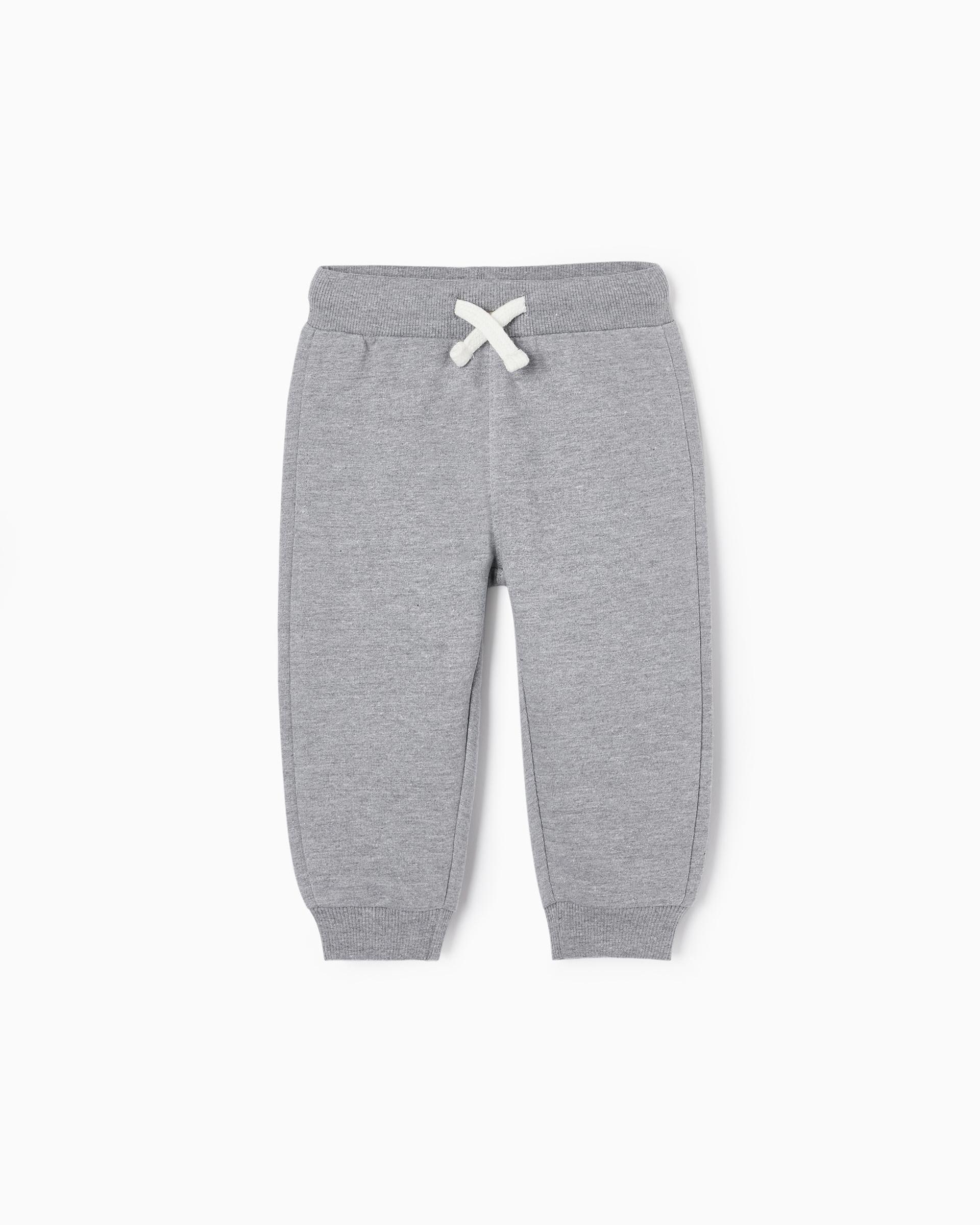 Imagen 0 de Pantalón deportivo de bebé con cintura ajustable y cordón Gris