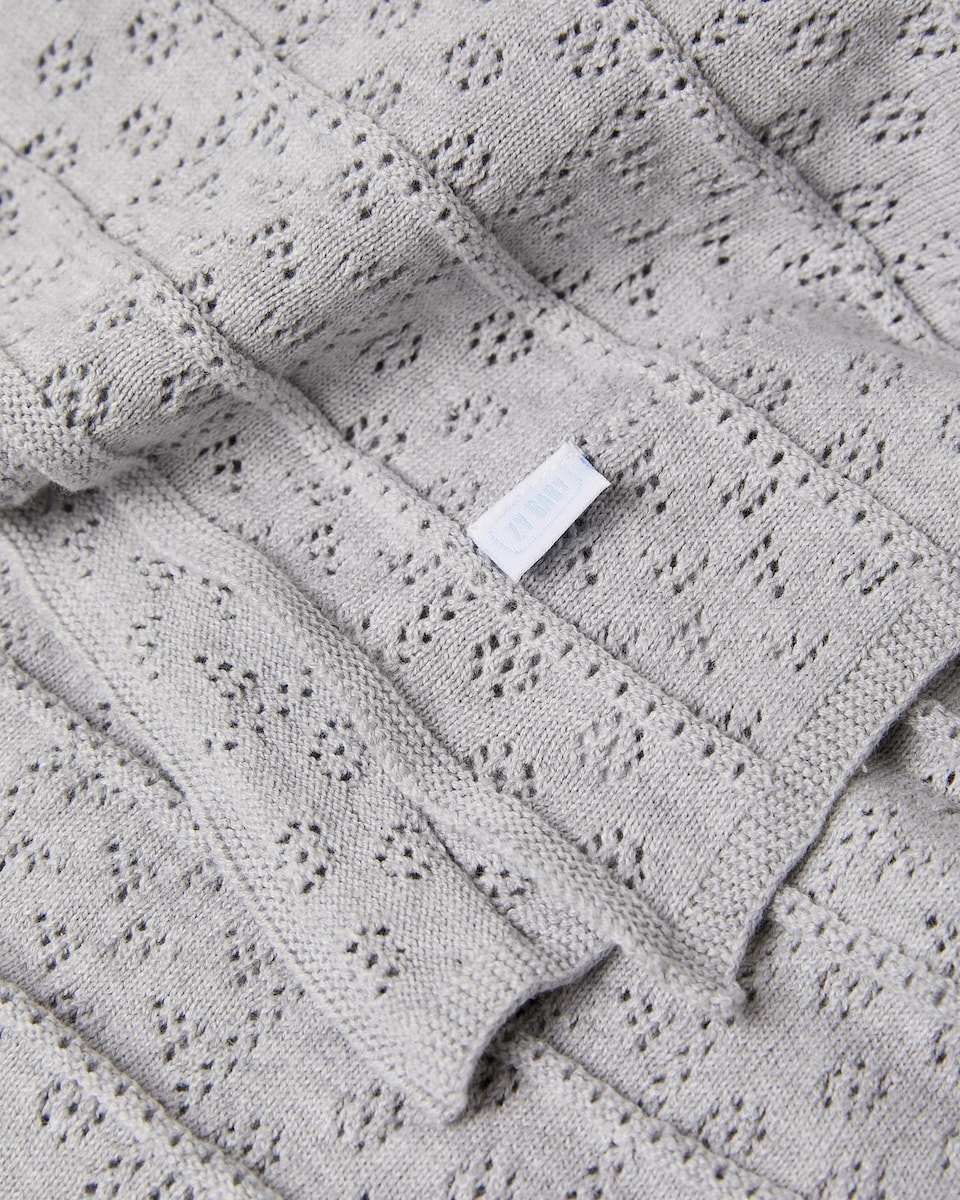Manta de punto 75 x 90 Zippy Gris-5