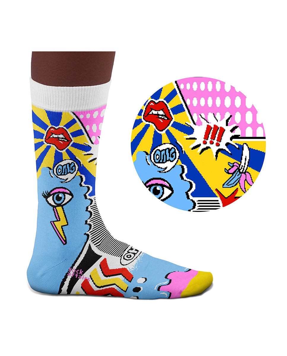 Imagen 0 de Calcetines de mujer Sock affairs Art pop art de algodón Multicolor