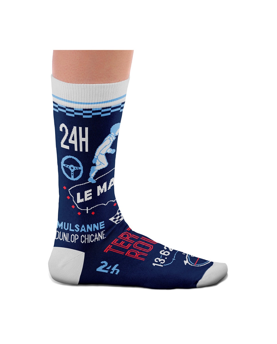 Imagen 0 de Calcetines de hombre 24h Le Mans cortos en color azul Azul marino
