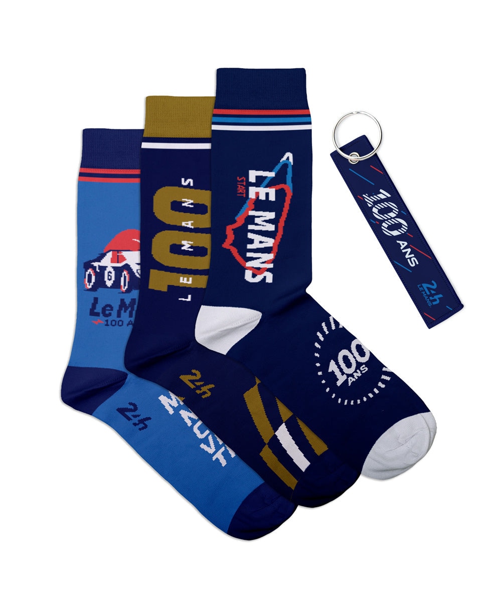 Imagen 0 de Pack de calcetines de hombre 100 Ans Lemans cortos en multicolor Multicolor