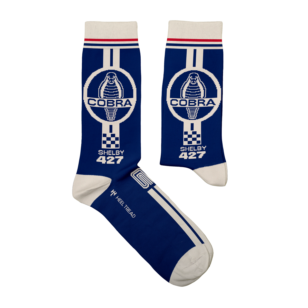 Imagen 0 de Calcetines de hombre Cobra Shelby 427 cortos en color azul Azul / Blanco