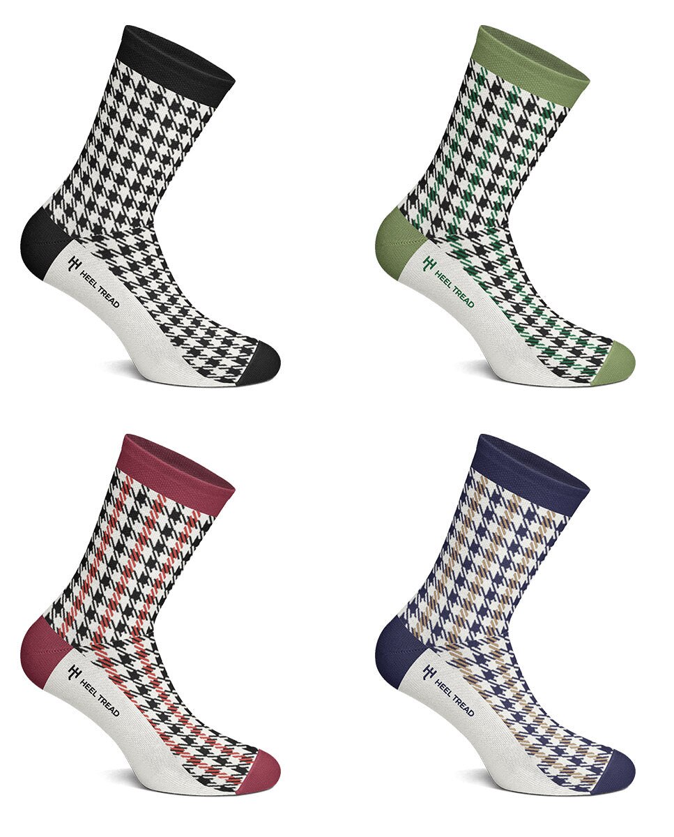 Pack de calcetines de hombre Pepita cortos - Heel Tread - Multicolor Multicolor-3