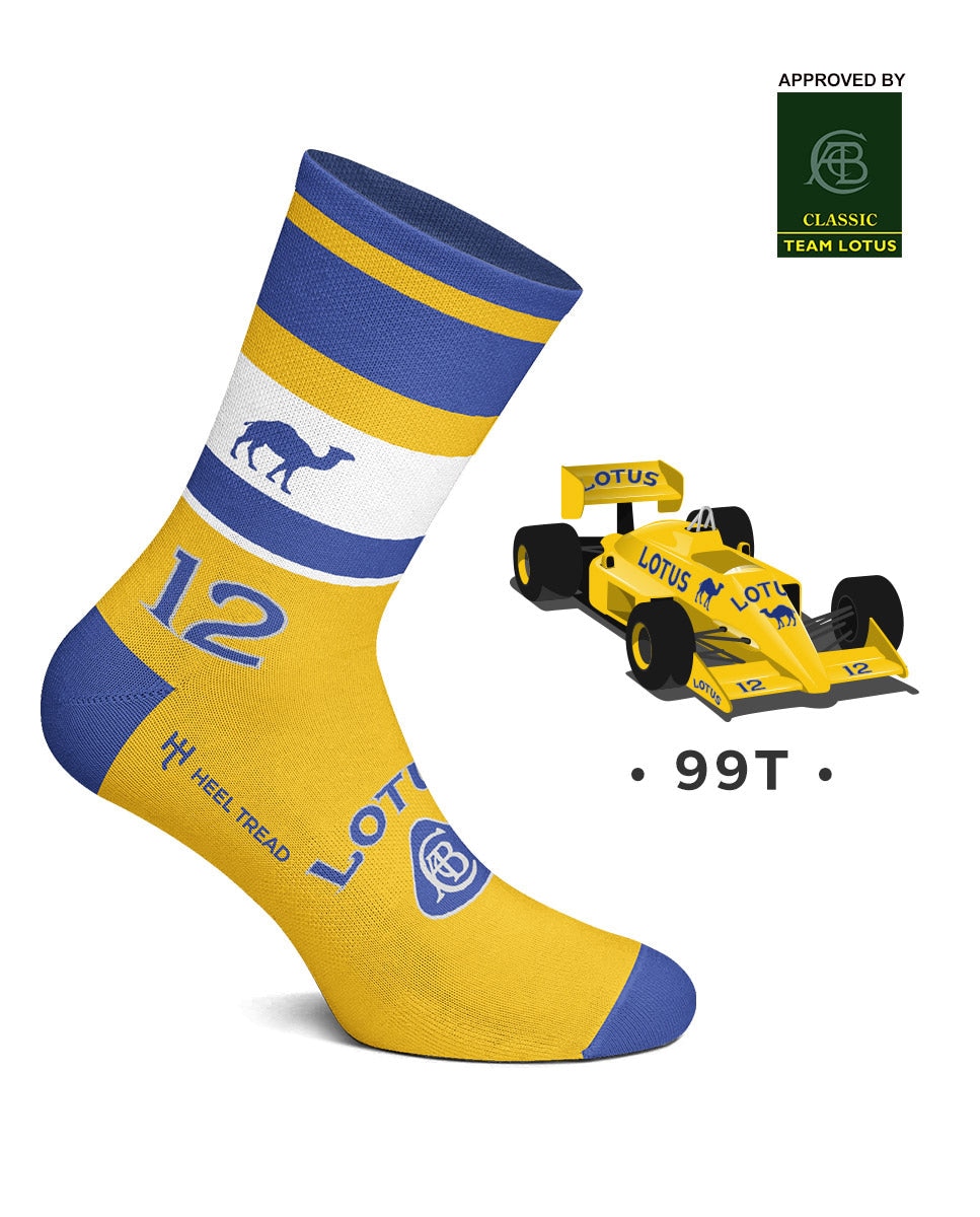 Imagen 0 de Calcetines de hombre 99T cortos en color amarillo Azul / Amarillo
