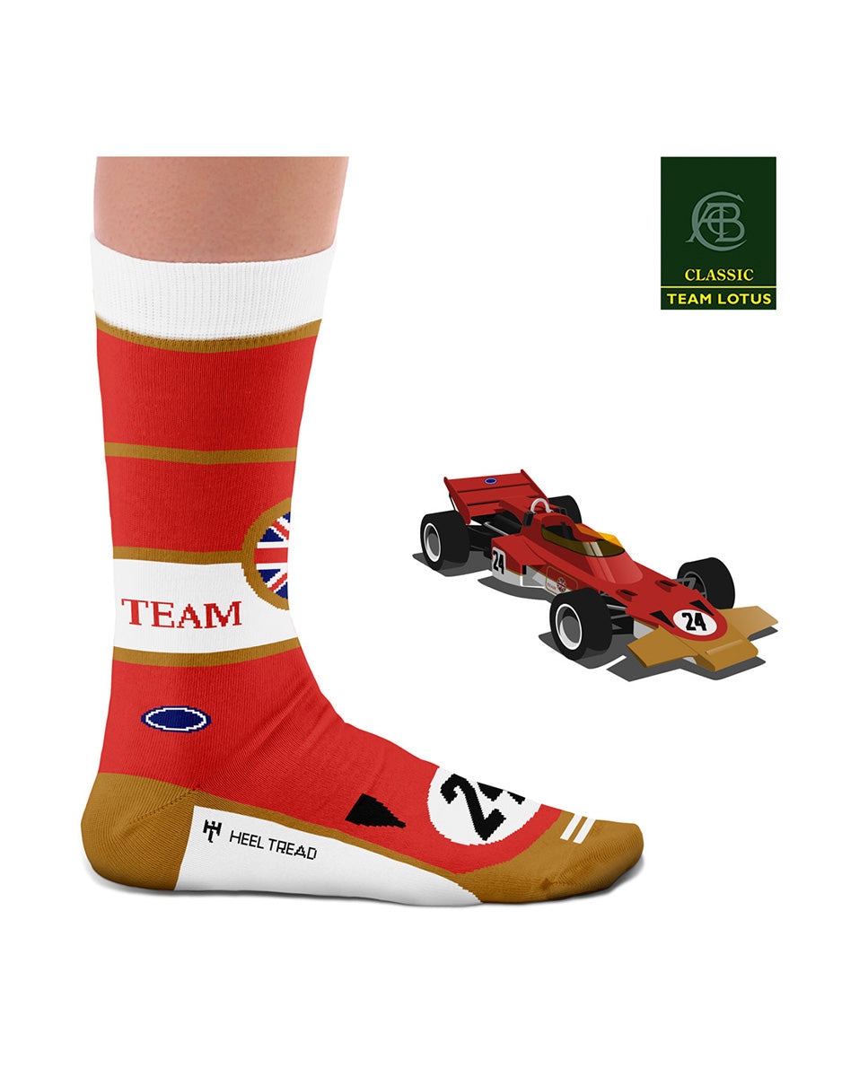 Imagen 0 de Calcetines de hombre Lotus 72 cortos en color rojo Rojo