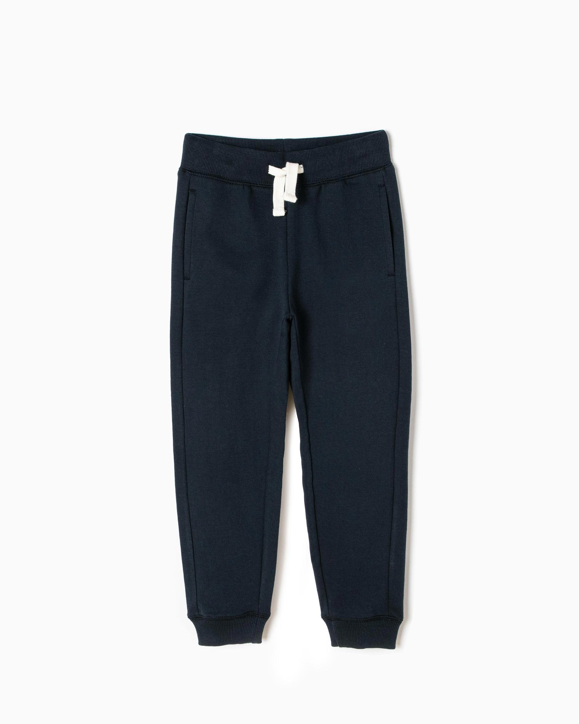 Pantalones de niño cintura elástica con cordón - Zippy - Azul marino Azul marino-1