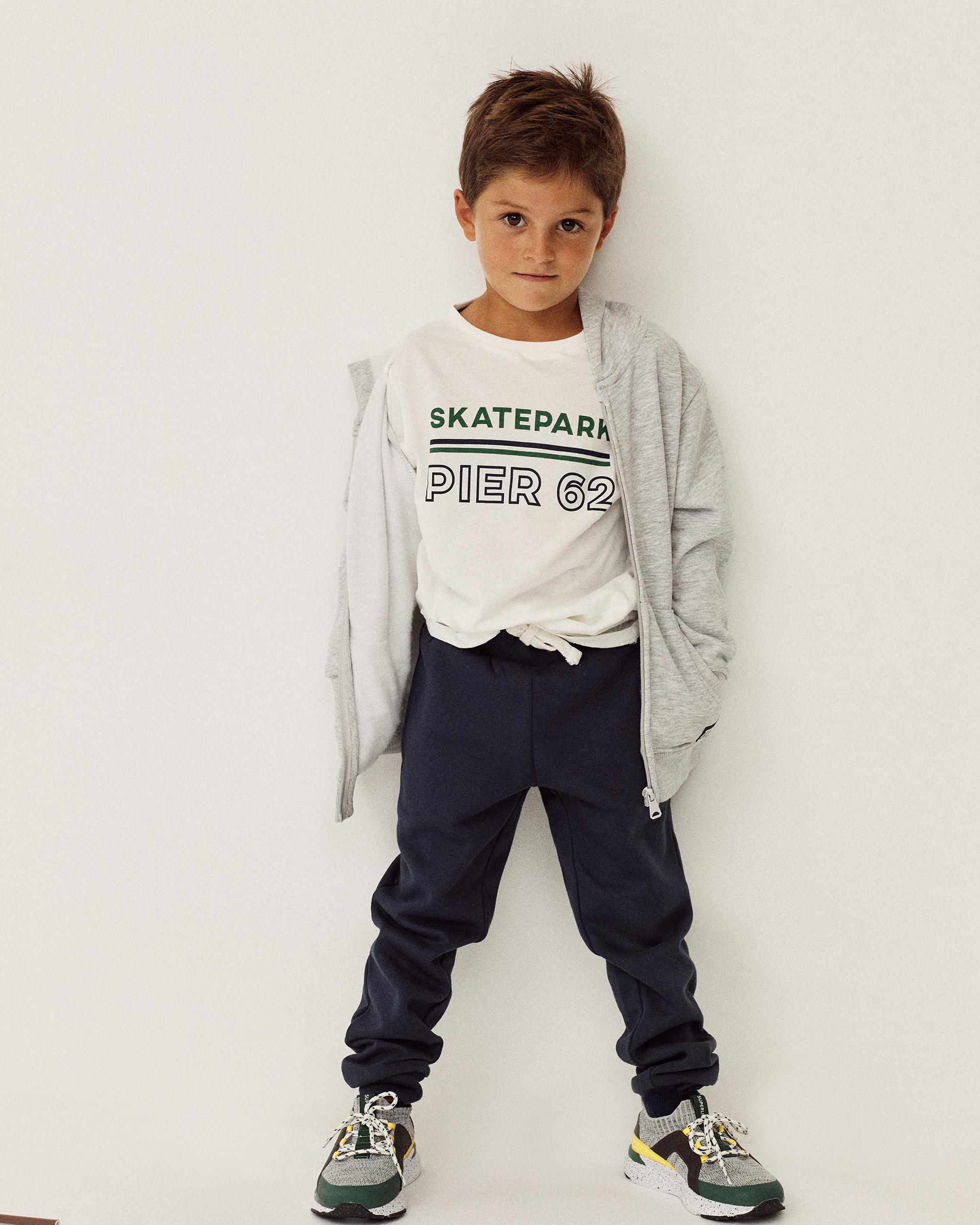 Pantalones de niño cintura elástica con cordón - Zippy - Azul marino Azul marino-5