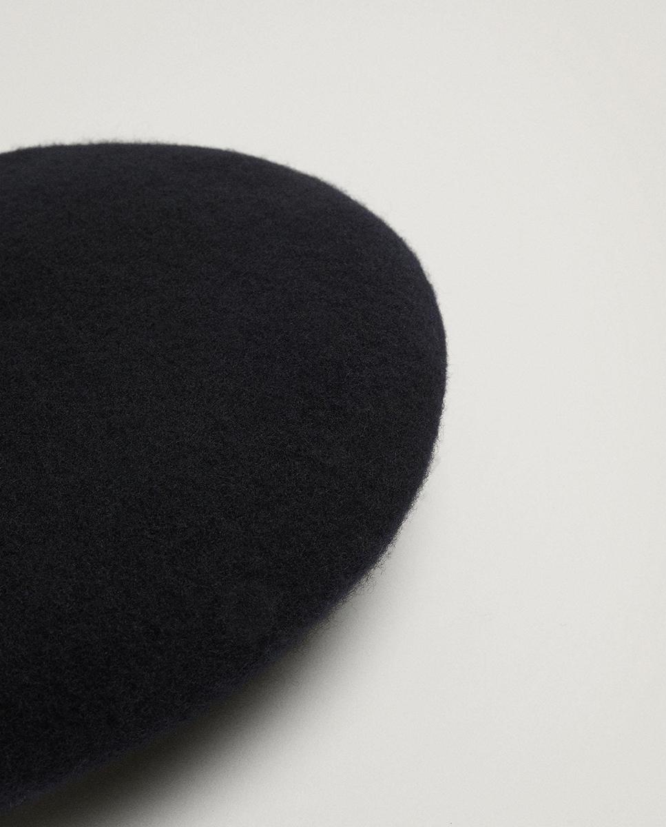 Boina de mujer de lana en liso - Parfois - Negro Negro-2