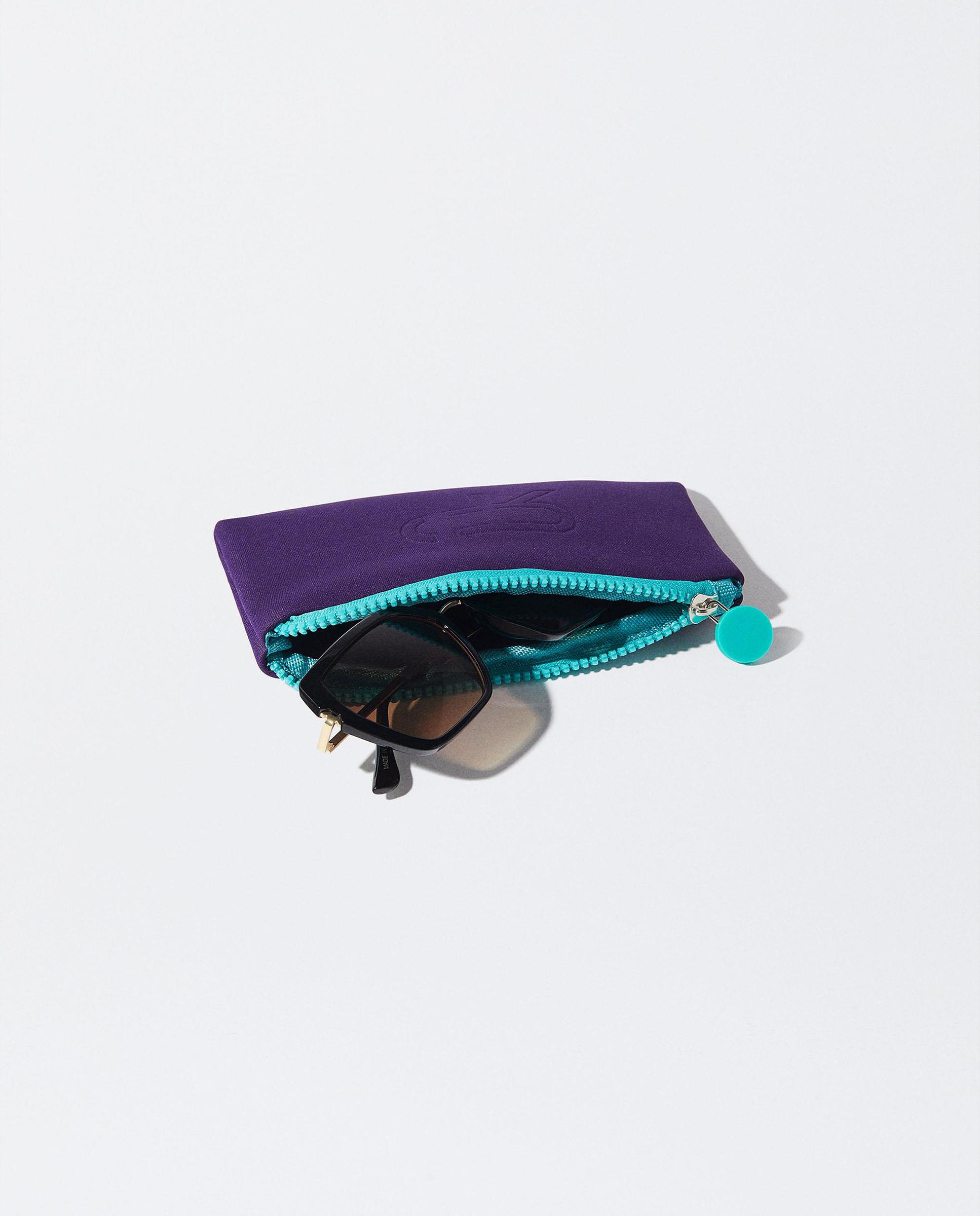 Gafas de sol de mujer con protección uv y forma geométrica en liso - Parfois - Negro Negro-4