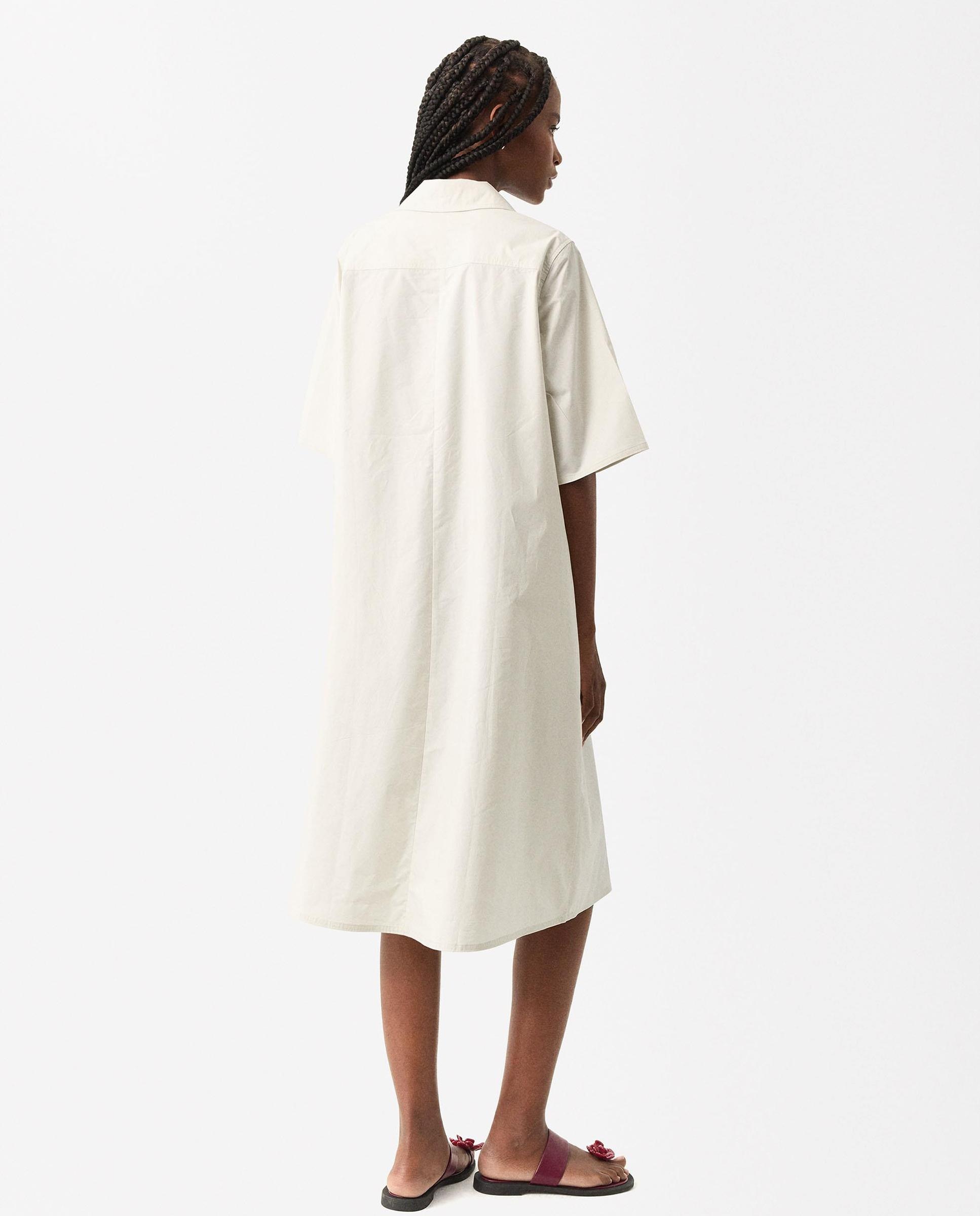 Find. Vestido Camisero Informal Para Mujer Abotonado, Con Cuello De Pico, Manga Larga Y Bolsillos, Verde Claro, Size L