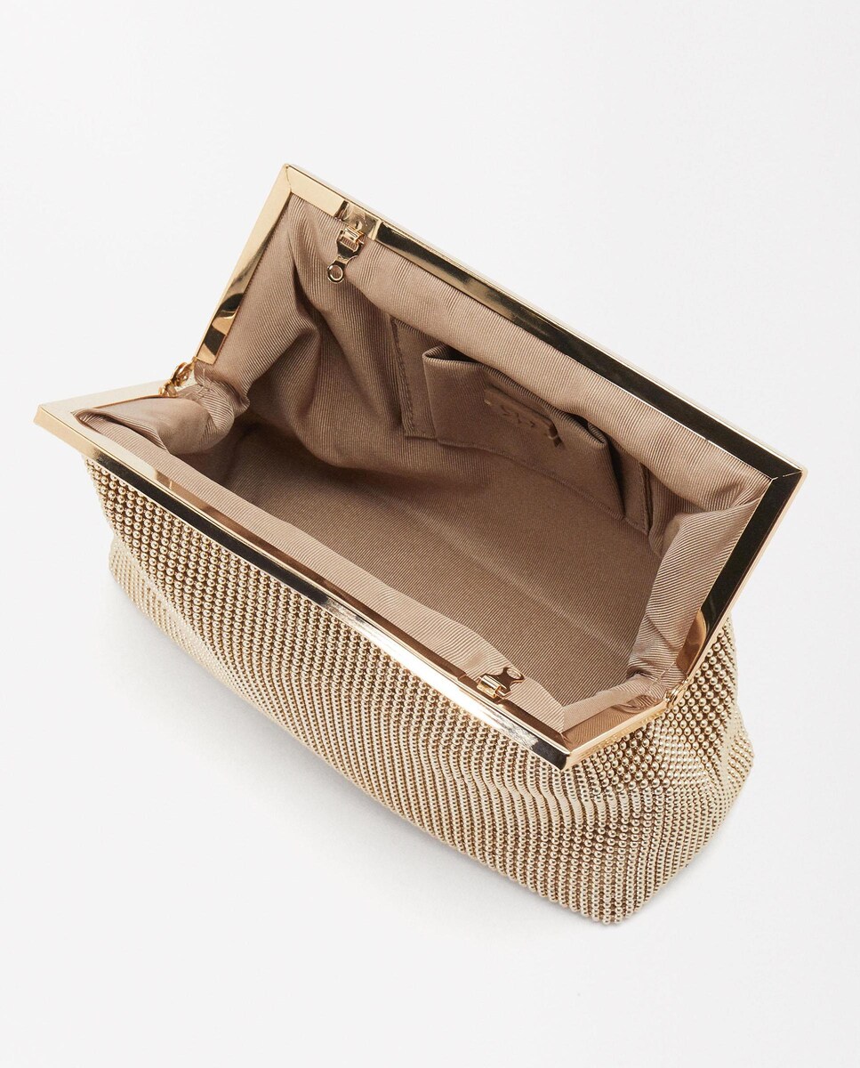 Accesorios Parfois Bolsos El Corte Ingles Bolso De Fiesta Convertible A  Bandolera De Mesh Con Cierre De